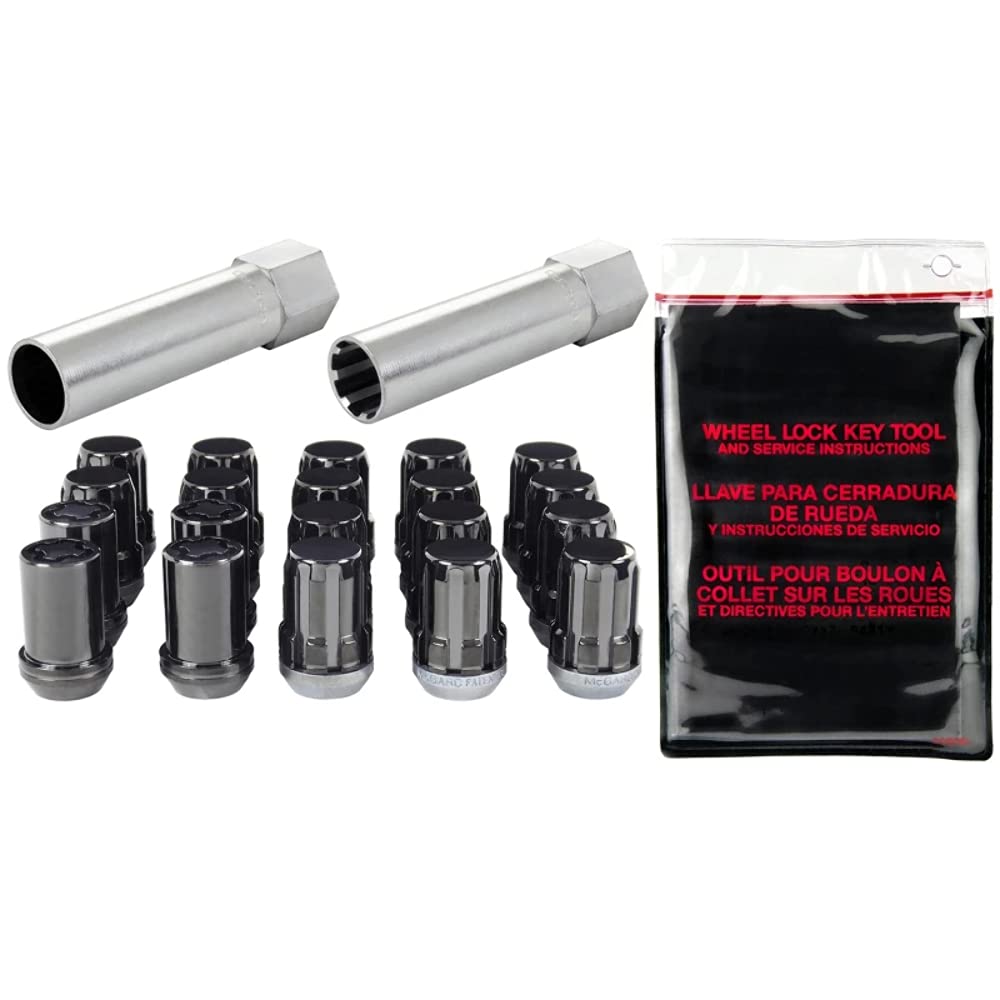 MCGARD 65557BK Black SplineDrive Wheel Installation Kit - M12 x 1.5 Thread Size for 5 Lug Wheels | Secure Wheel Locks for Cars, Trucks & SUVs | Anti-Theft Protection for Alloy Rims