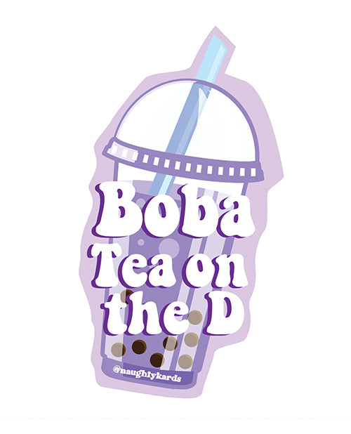 Boba D Naughty Sticker Pack of 3 - Fun Decals for Laptops, Water Bottles & Notebooks | Cute Kawaii Vinyl Stickers for Teens & Adults