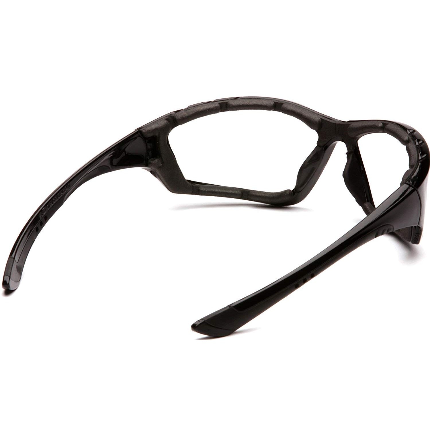 Pyramex Accurist Safety Glasses - Black Frame with Clear Anti-Fog Lens for Construction, Lab Work & DIY Projects | ANSI Z87.1 Certified Eye Protection