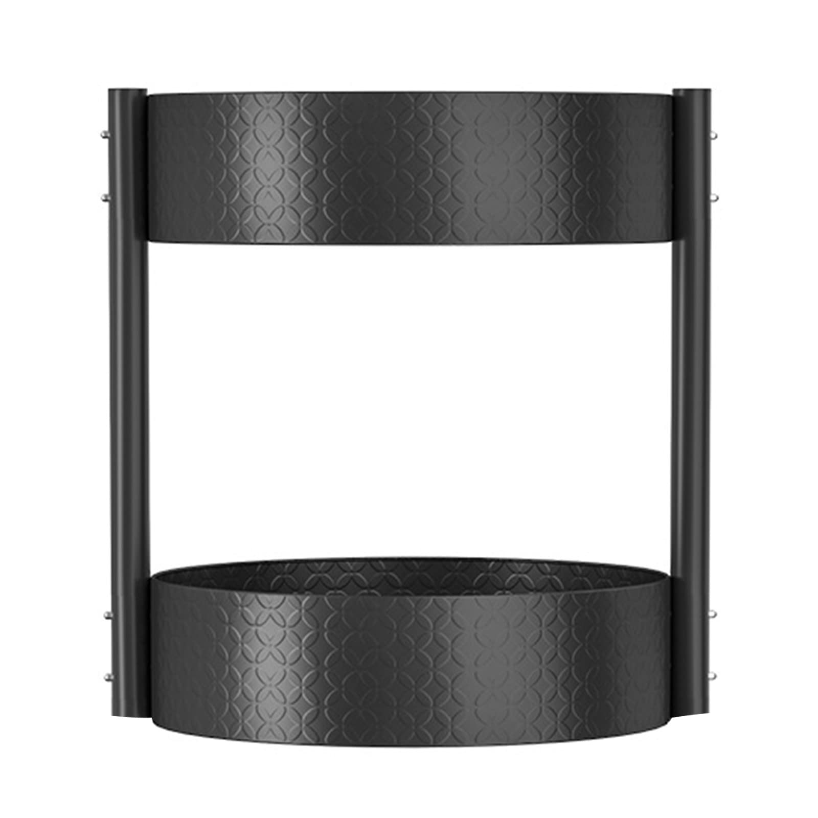 13-Tier Kitchen Organizer Rack - Black Multifunctional Spinning Turntable Storage Shelf for Dishes, Spices & Utensils | Space-Saving Cabinet & Countertop Organizer for Plastic & Kitchenware Drainer