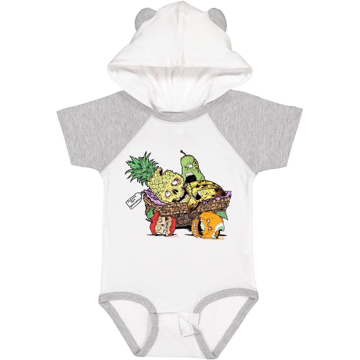 Inktastic Zombie Fruit Gift Basket Baby Bodysuit - Cute Halloween Outfit for Infants & Toddlers - Perfect for Halloween Parties, Photo Shoots & Spooky Family Events