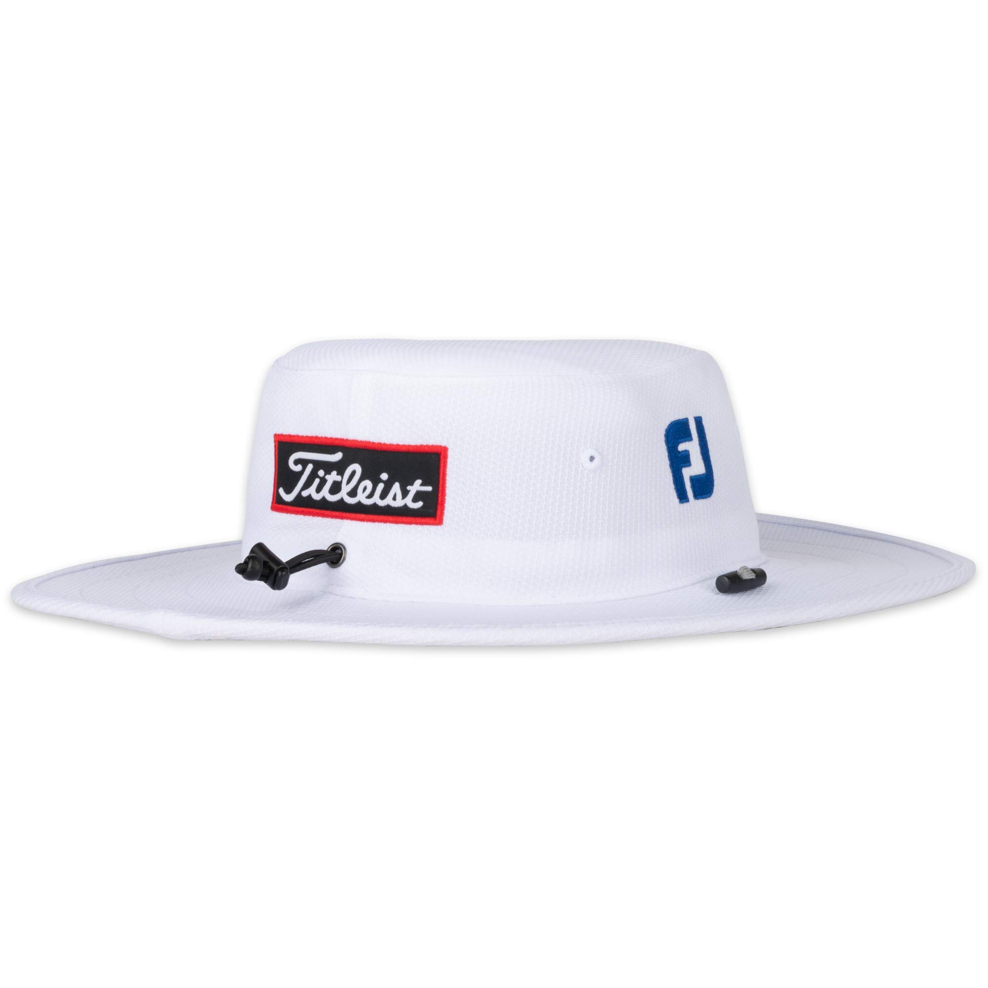 Titleist Men's One Size Fits All Tour Aussie Golf Hat - White & Royal - Perfect for Golf, Outdoor Sports & Casual Wear
