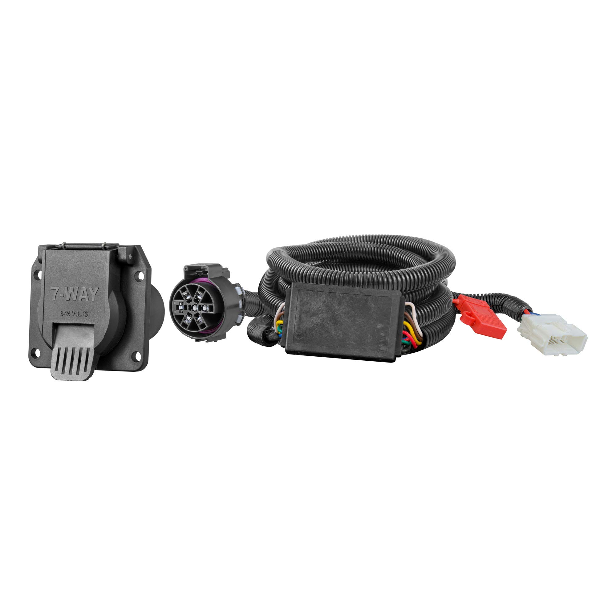 CURT 56421 7-Pin Trailer Wiring Harness for Honda Pilot & Passport - Vehicle-Side Custom RV Blade Connector - Black | Perfect for Towing Trailers, Campers & Boat Trailers