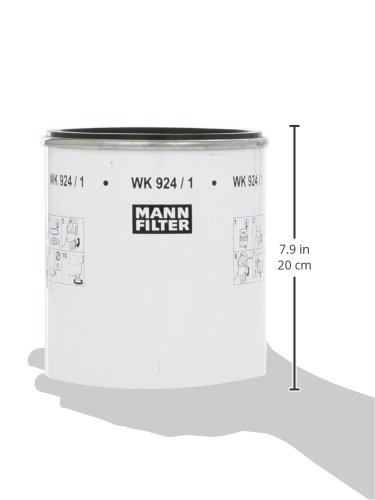 Mann Filter WK924/1X Spin-On Fuel Filter Replacement - Compatible with Various Diesel Engines - Perfect for Trucks, Tractors & Heavy-Duty Vehicles
