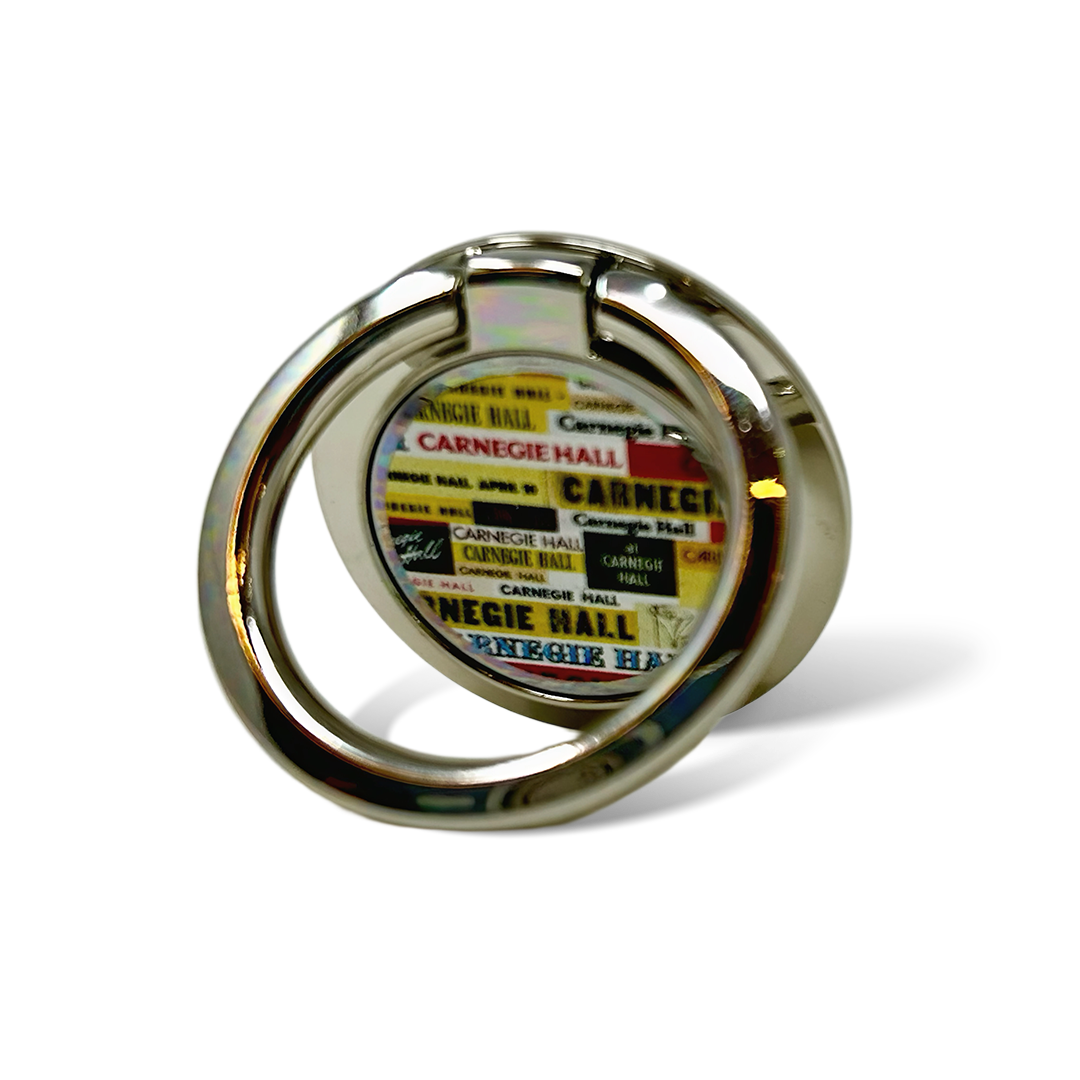 Vintage Logo Cell Phone Ring Holder - Anti-Slip Grip & 360° Rotation for Secure Phone Handling | Perfect for Selfies, Reading, and Multi-Tasking