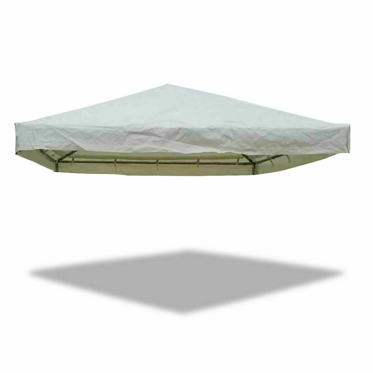 10' x 10' White PVC Vinyl Replacement Tent Top - Waterproof & UV Resistant Heavy Duty Cover for Weekender West Coast Frame Tent | Perfect for Outdoor Parties, Camping, and Backyard Events