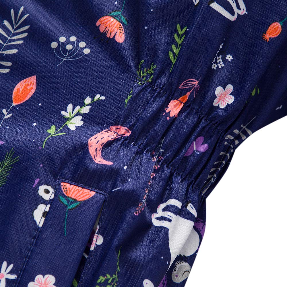 Waterproof Girls Rain Jacket with Fleece Liner - Windproof Kids Raincoat with Zipper for Outdoor Play & School | Perfect for Hiking, Camping & Rainy Day Activities