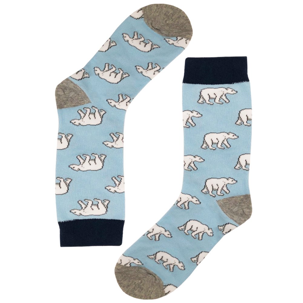 Men's Fun Crew Socks - Colorful Cotton Casual Dress Socks for Work, Party & Everyday Wear | Novelty Printed Socks for Men