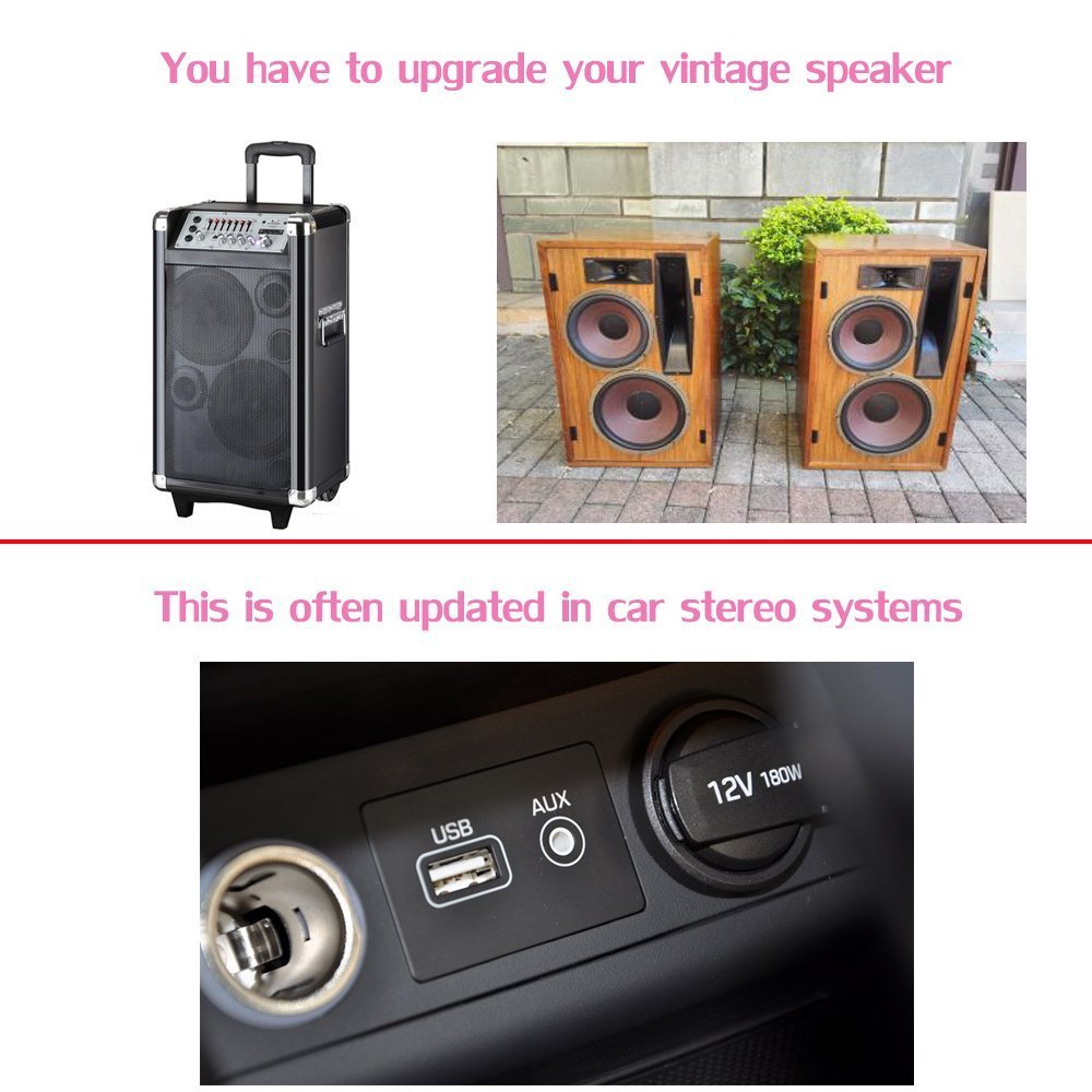 Wireless Bluetooth 5.0 USB Receiver Adapter - AUX Audio Car Kit for Home & Car Stereo Systems | Portable Speaker Connector with 3.5mm Cable (Yet-M1) | Perfect for Hands-Free Calling & Music Streaming in Vehicles or Home Audio Setup
