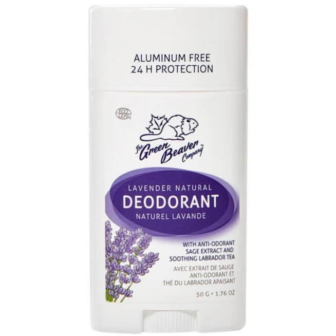Green Beaver Natural Deodorant with Lavender - 50g | Aluminum-Free, Vegan & Cruelty-Free | Fresh All Day for Workouts & Outdoor Activities