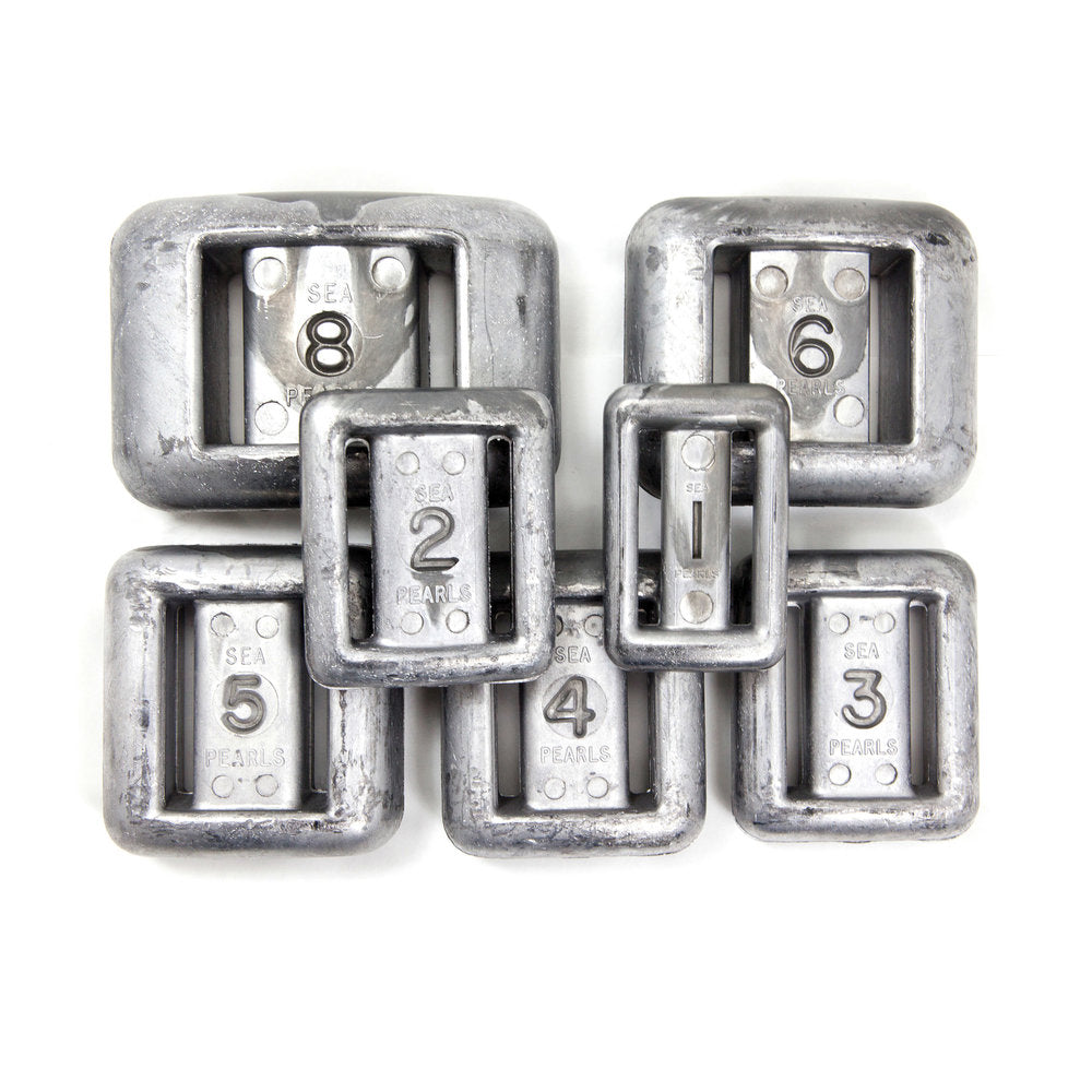 Premium Sea Pearls Lead Fishing Weights for Saltwater & Freshwater - Ideal for Surf Fishing, Bottom Fishing & Crabbing