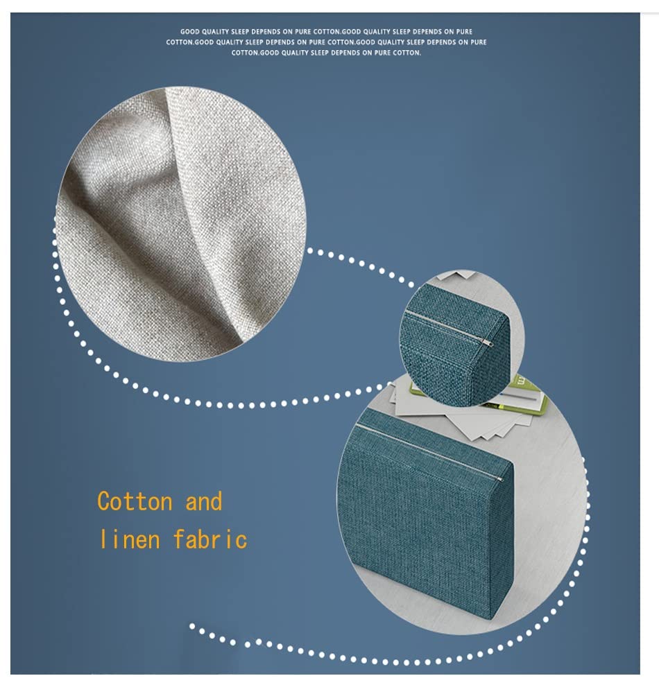 Soft Beige Bed Gap Filler Pillow 5X5X50cm - Wedge Pillow for Headboard, Mattress & Armrest Gaps - Perfect for Bedroom, Living Room & Dorm Comfort
