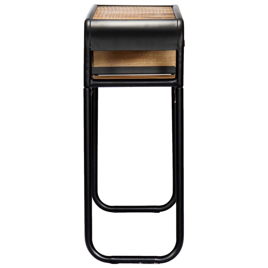 Industrial Style Console Table with Drawer & 2 Storage Compartments - 46.5