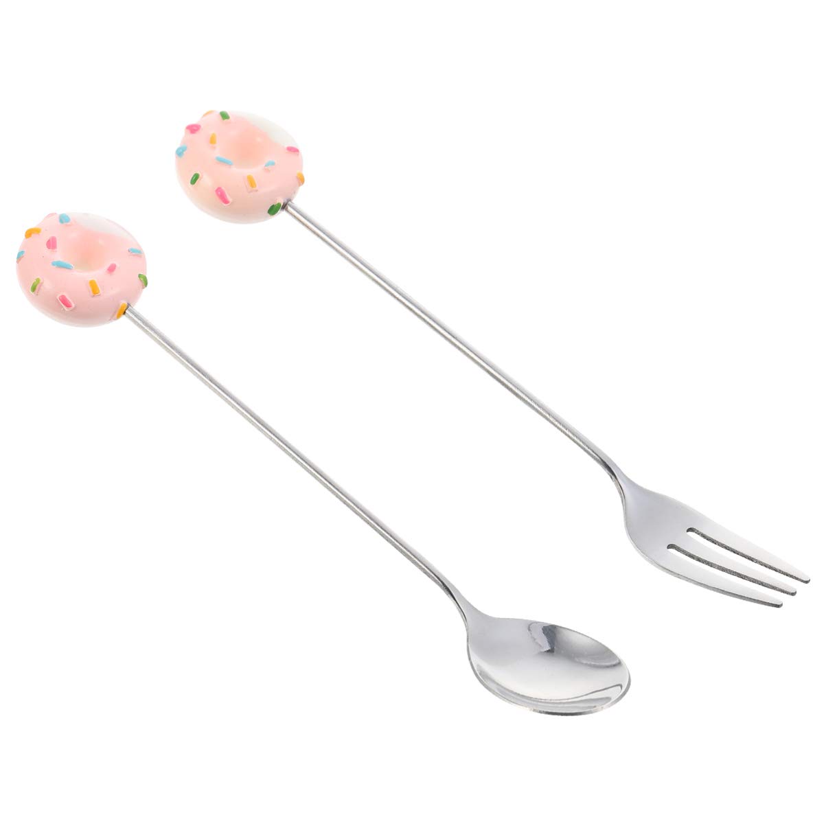 Hemoton 12-Piece Stainless Steel Cutlery Set - Appetizer Forks, Dessert Spoons, Dinner Forks, Mixing & Serving Utensils, Espresso Spoons, Soup Forks - Perfect for Parties, Restaurants, and Home Dining