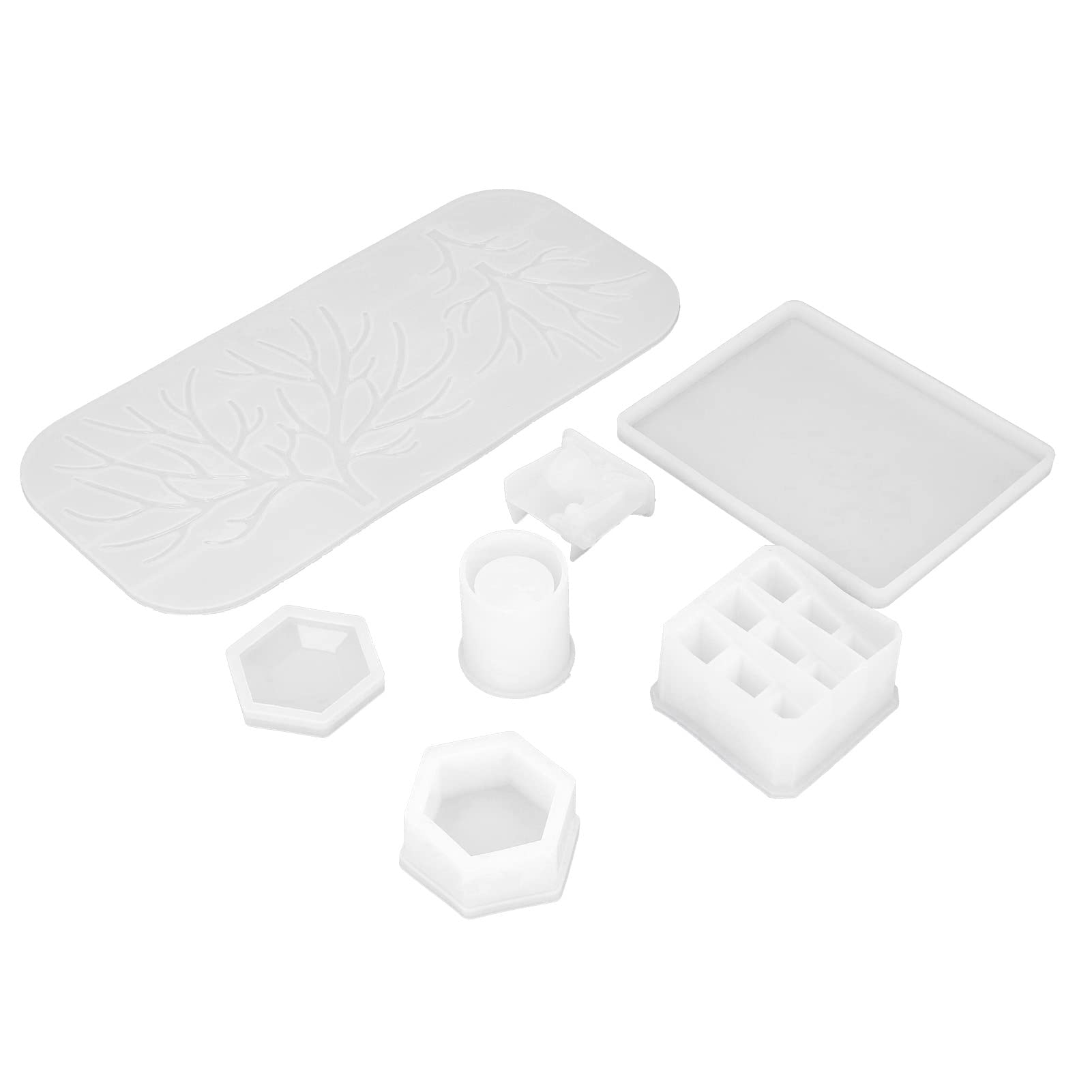 Flexible Reusable Silicone Resin Deer Molds - Christmas Makeup Display Tray for DIY Crafts, Bath Bombs, Soap Making & Holiday Decorations