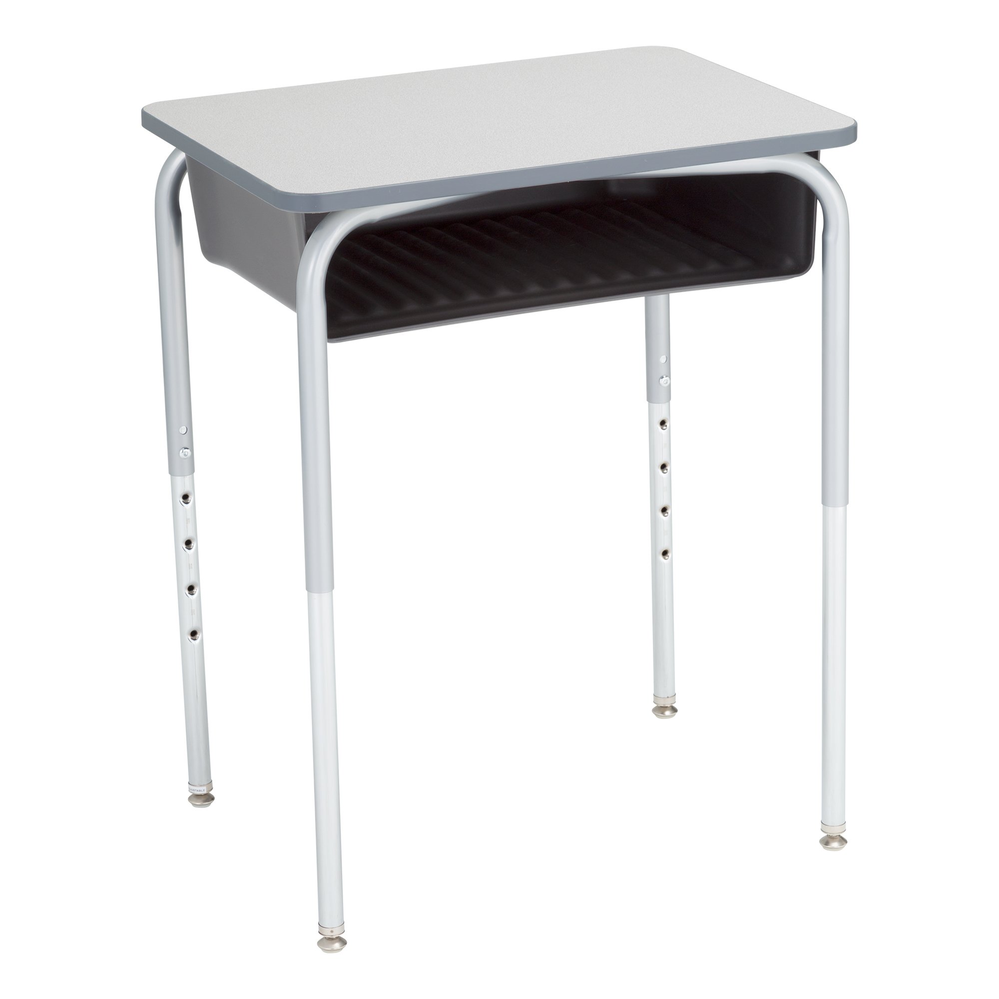 Adjustable Student Desk with Storage - Gray/Graphite for Home & School