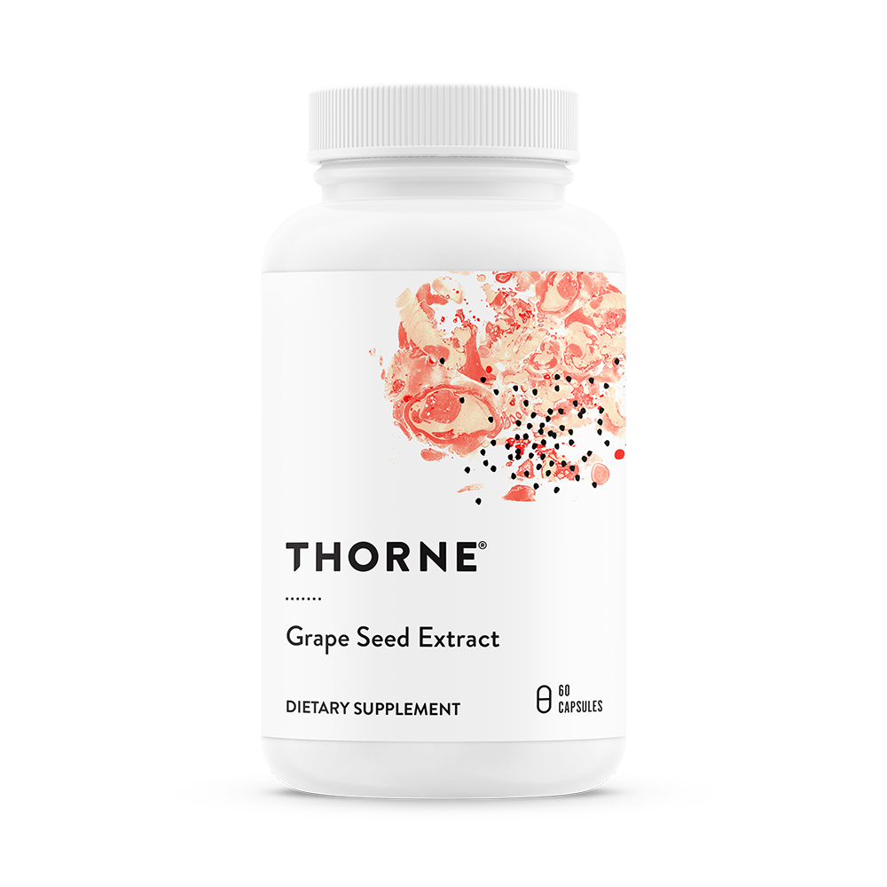 Thorne Grape Seed Extract (SF745) - 300mg High Potency Antioxidant Supplement for Heart Health & Skin Care - Supports Collagen Production & Circulation - Perfect for Daily Wellness Routine & Anti-Aging Regimen