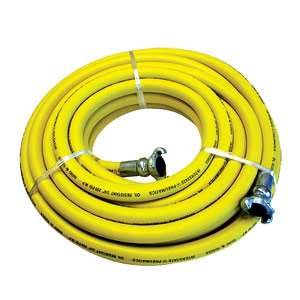 Interstate Pneumatics HJ59-100E 3/4 Inch x 100 Feet Yellow Rubber Jack Hammer Air Hose - 300 PSI Heavy Duty for Construction, Demolition & Pneumatic Tools - Ideal for Concrete Breaking, Trenching & Road Work