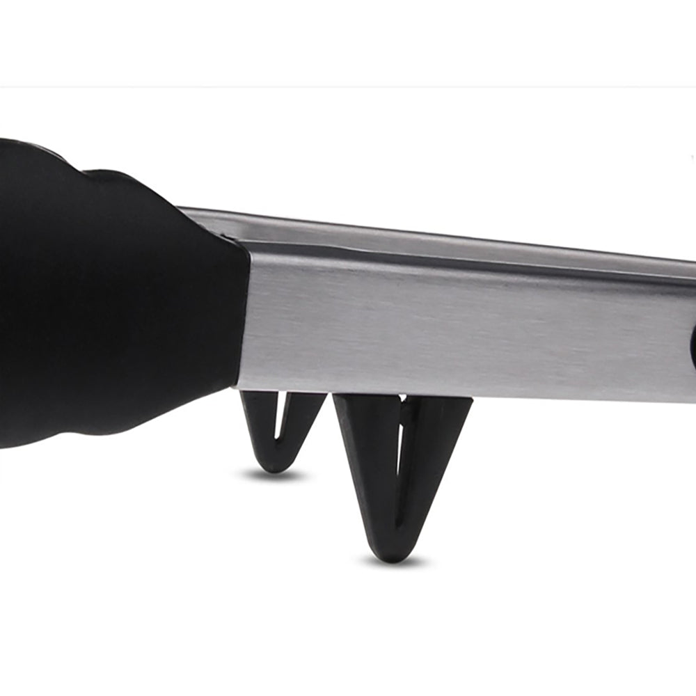 Premium Stainless Steel & Silicone Kitchen Tongs - Heat Resistant, Non-Slip Grip for Grilling, Cooking, Serving - Perfect for BBQ, Salad, Pasta & More