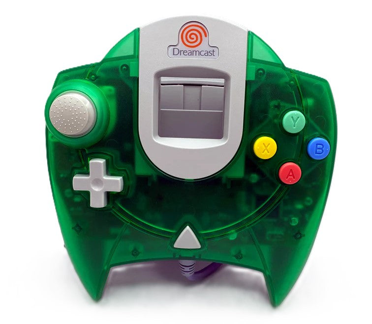 Original Sega Dreamcast Controller - Green | Compatible with Dreamcast Console | Perfect for Retro Gaming & Collectors