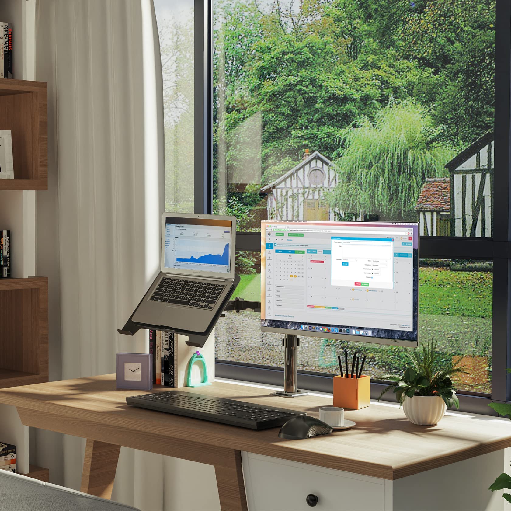 Fully Adjustable Monitor and Laptop Mount Stand for 13