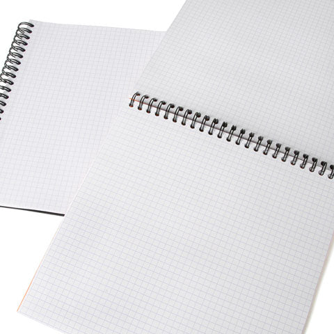 Rhodia Reverse Book Graph Notebook - Premium Grid Paper for Writing, Sketching & Note-Taking - Perfect for Artists, Students & Professionals