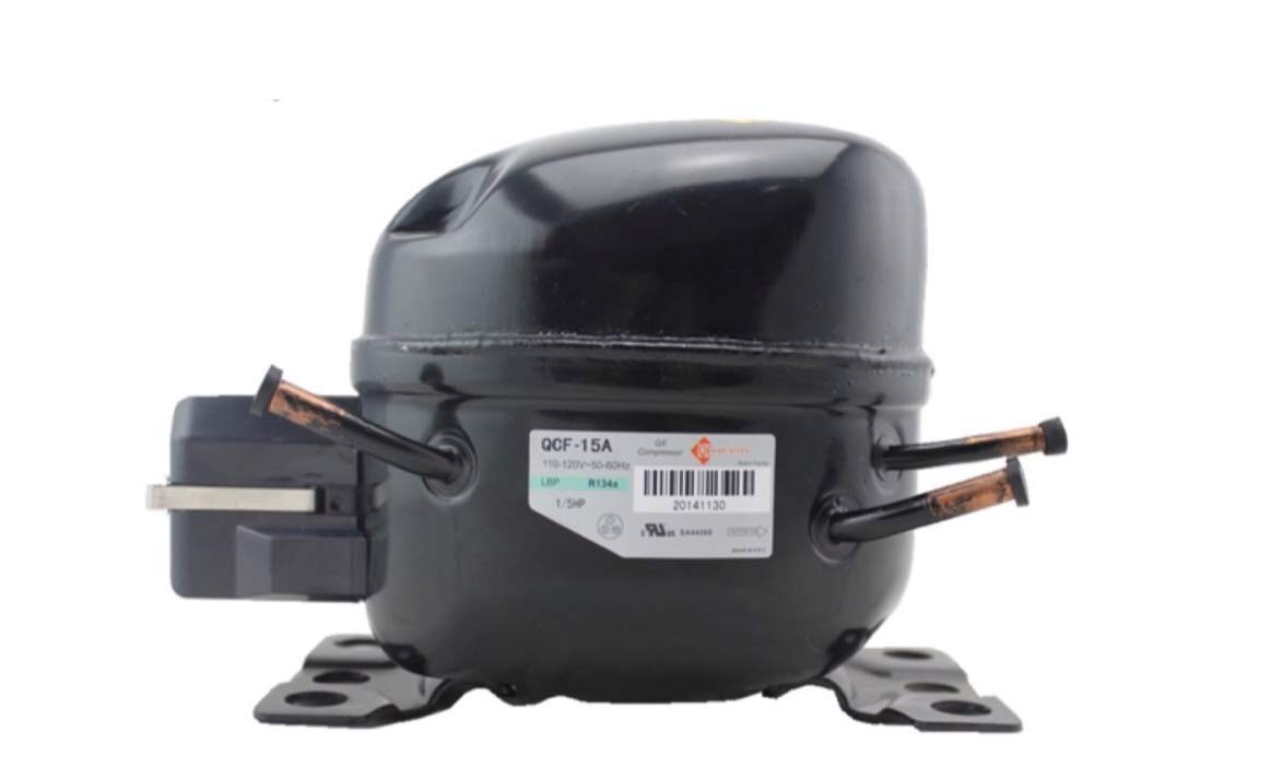 1/2 HP Fractional Refrigerator Compressor 120V 50-60Hz R134A LBP - Replacement Cooling Unit for Home Fridges, Freezers & Commercial Refrigeration Systems