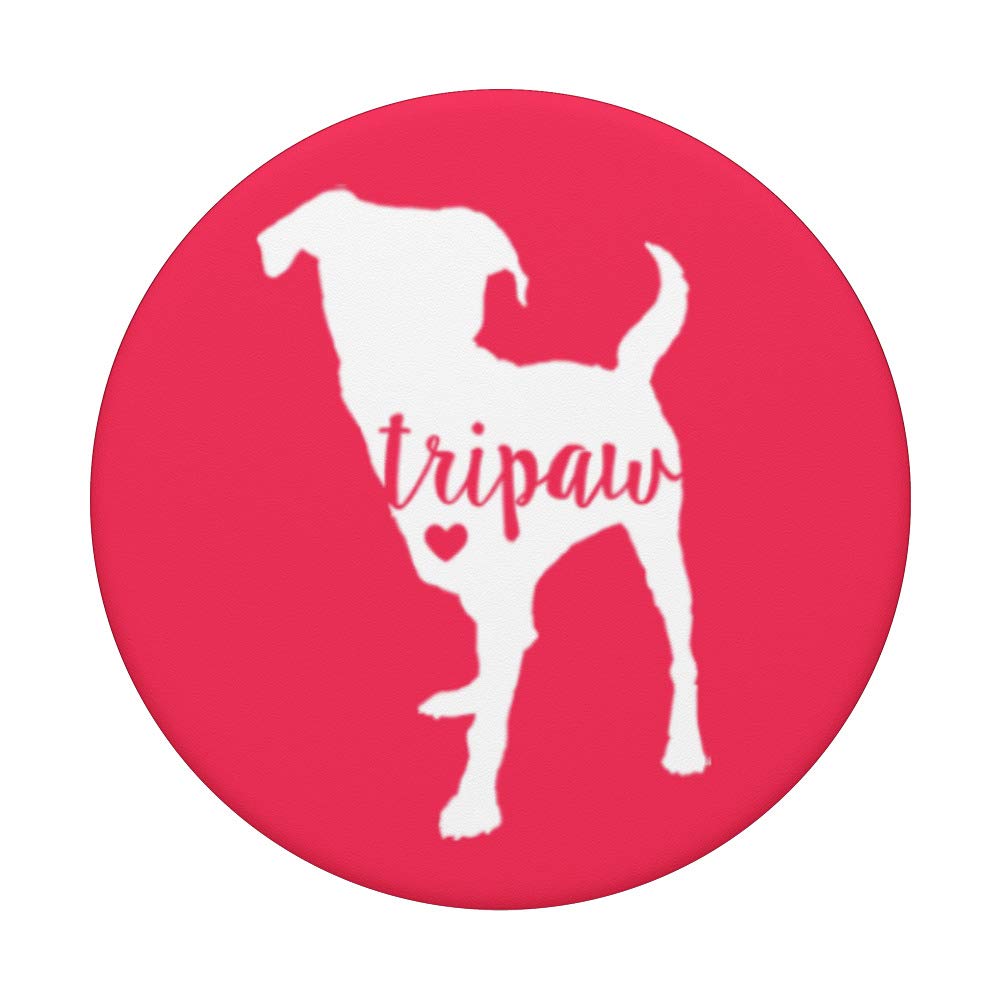 Tripaw Dog PopSockets Grip & Stand for Phones & Tablets - Perfect for Three-Legged Dogs & Tripod Pet Lovers - Ideal for Home, Office & Travel Use