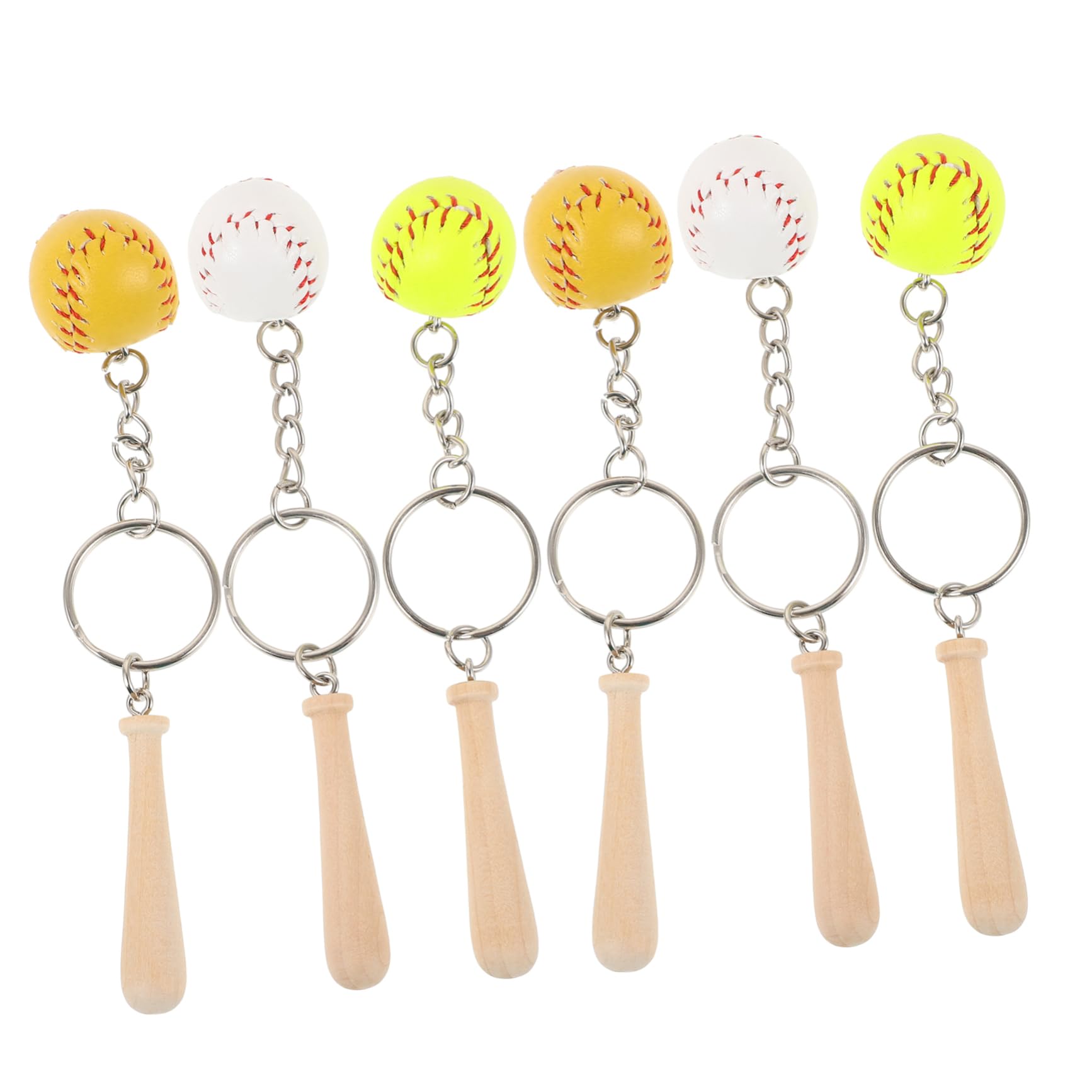 WOONEKY Baseball Keychains for Boys - Sports Keychain Rings for Backpacks, Unique Design - Perfect for Baseball Party Favors, Gifts, and Team Spirit Accessories