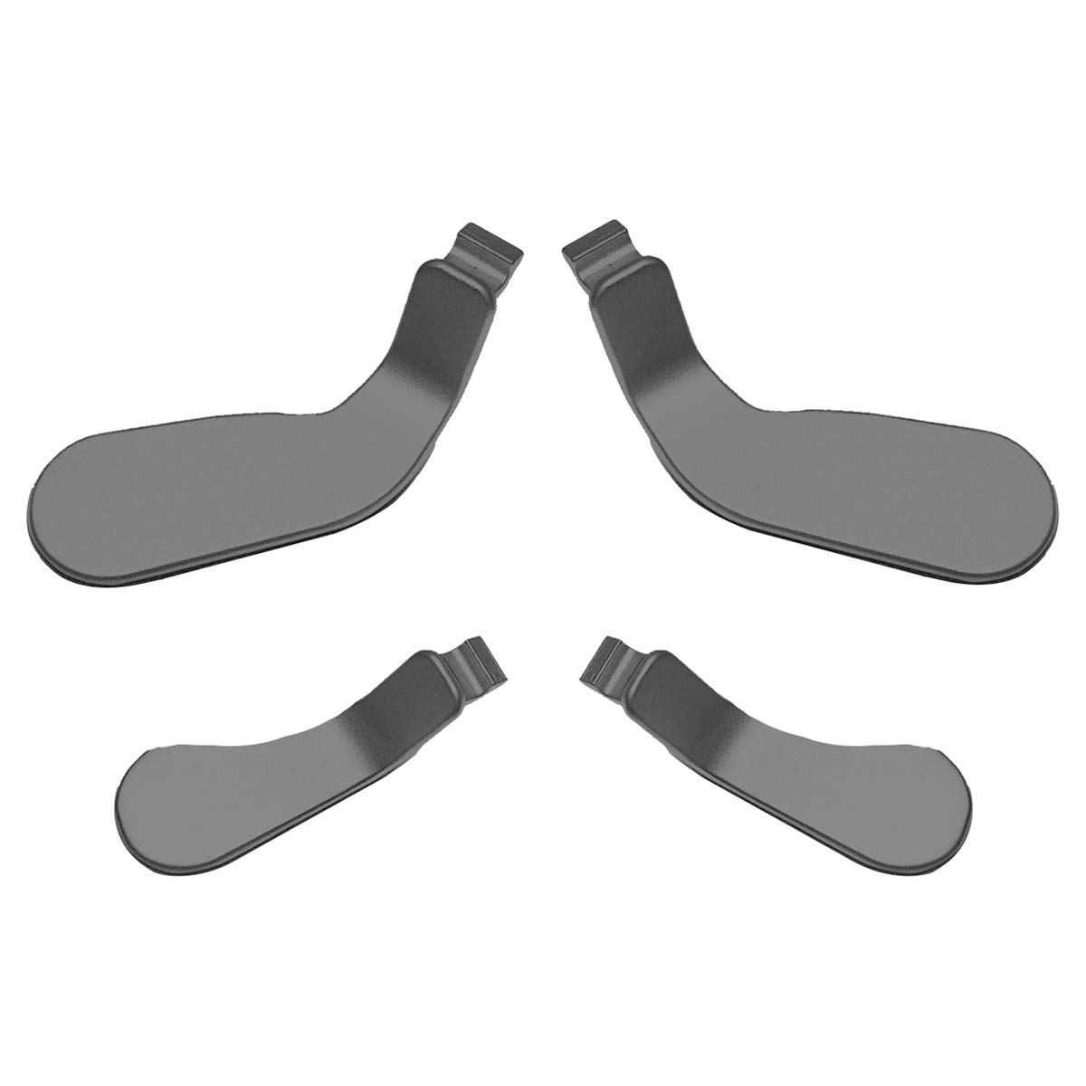 Premium Metal Stainless Steel Xbox Elite Controller Paddles - Replacement Back Buttons for Xbox One Elite Series 1/2 & Elite 2 Core Controllers (Black) - Enhance Gaming Performance for FPS, Racing & Competitive Play