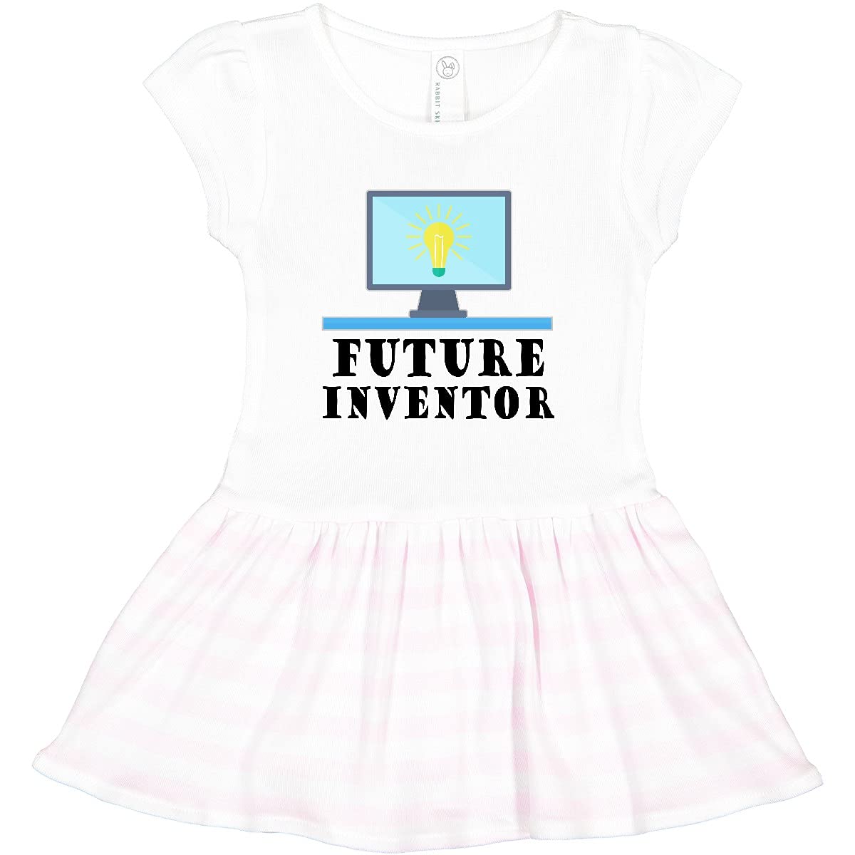 Inktastic Future Inventor Computer Occupation Toddler Dress - Cute STEM Outfit for Baby Girls & Boys, Perfect for Science Fairs, Tech Events & Playtime