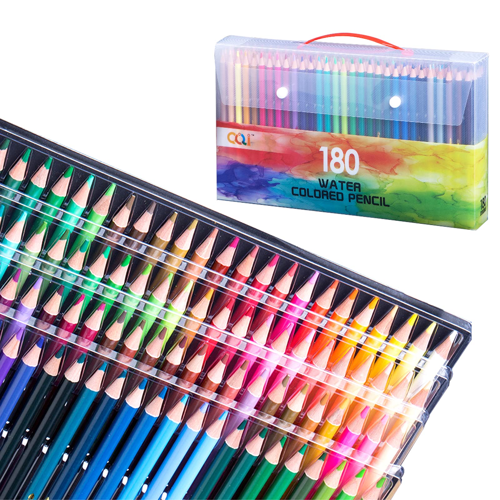 Aibesy Professional Watercolor Pencils Set - 120/150/180/210 Water-Soluble Colored Pencils for Artists, Students & Adults - Ideal for Drawing, Sketching, Coloring Books & DIY Art Projects - Perfect for Classroom, Home Studio & Creative Gift Giving