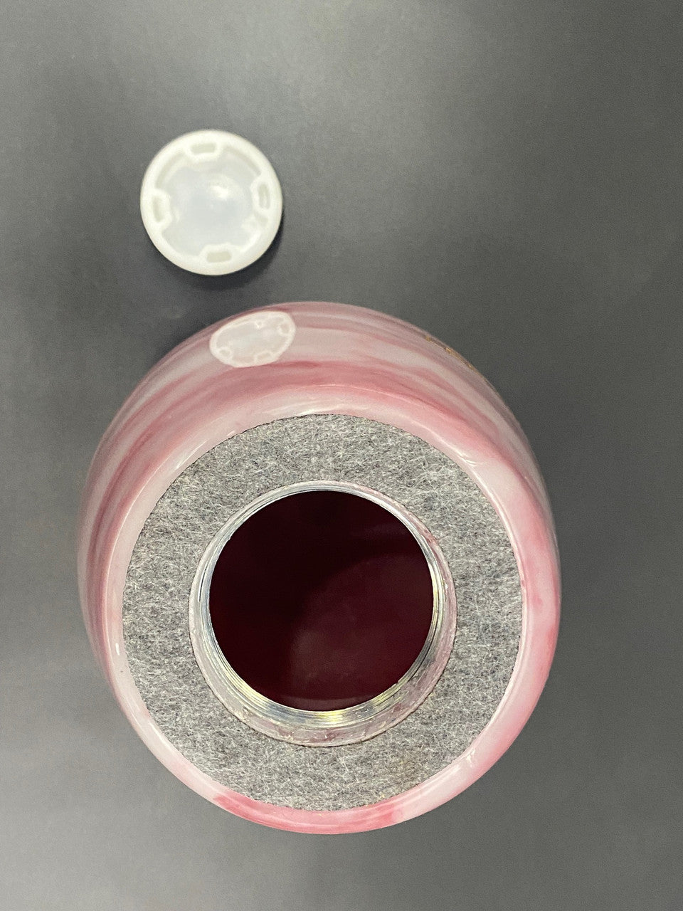Elegant Pink Grecian Cultured Marble Urn - Perfect for Memorials, Home Decor & Keepsakes