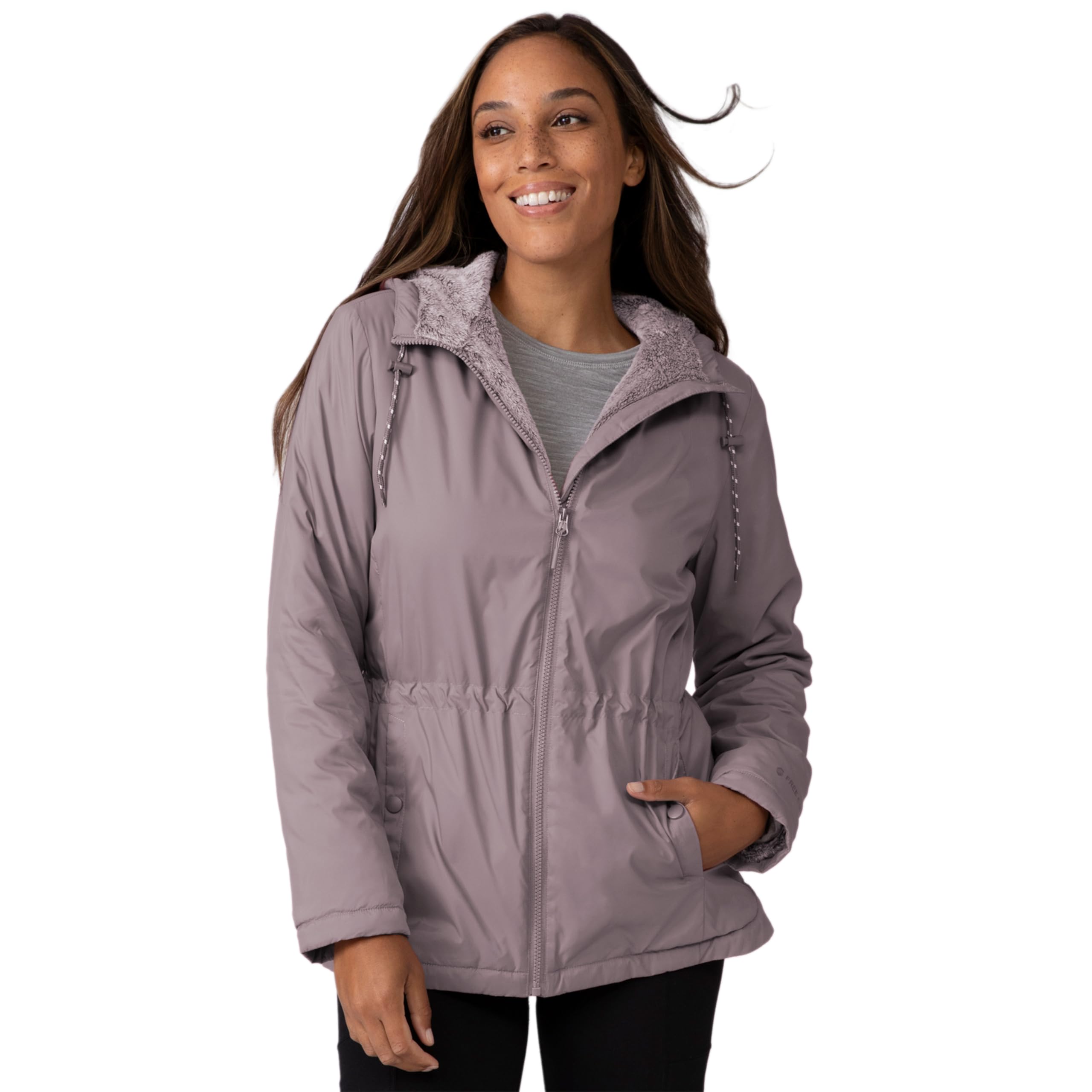 Free Country Women's Cascade Windshear Jacket - Lightweight Waterproof Windbreaker for Hiking, Running & Outdoor Adventures