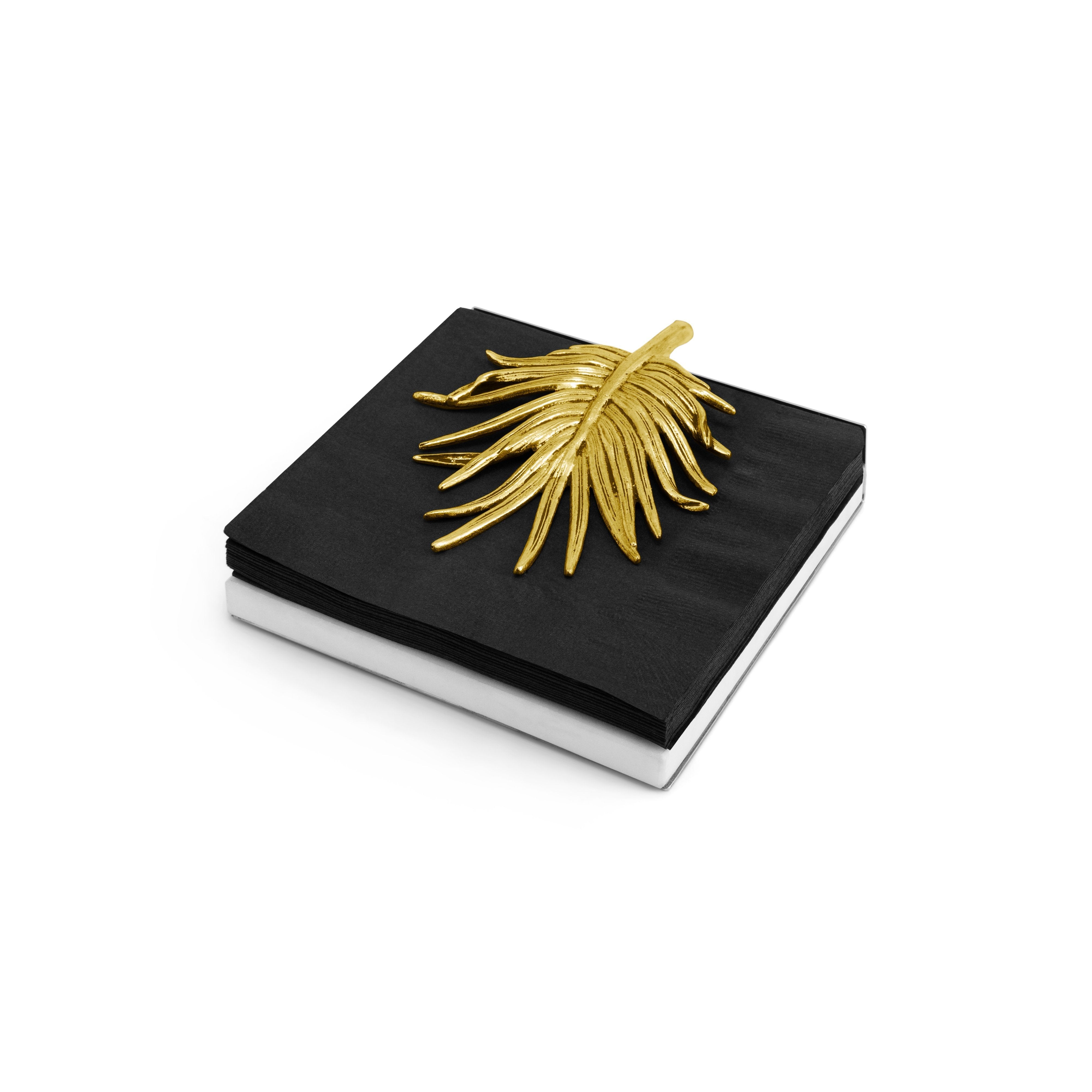 Elegant Palm Leaf Napkin Holder - Natural & Decorative Tableware for Restaurants, Weddings, and Home Dining Decor