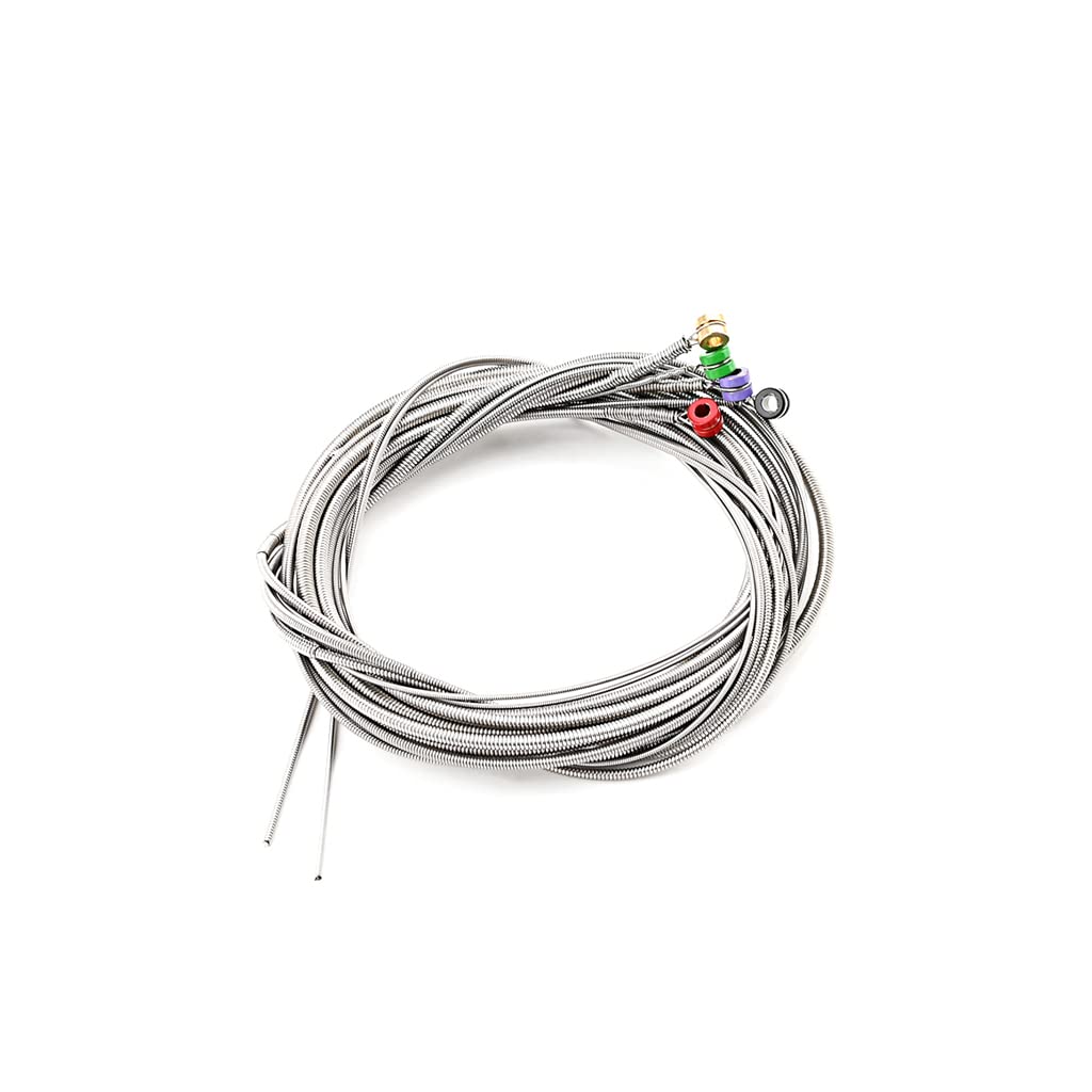 Alnicov 5-String Stainless Steel Bass Guitar Strings with Color Ball Ends - Premium Electric Bass Replacement Strings for Rock, Jazz & Studio Performances
