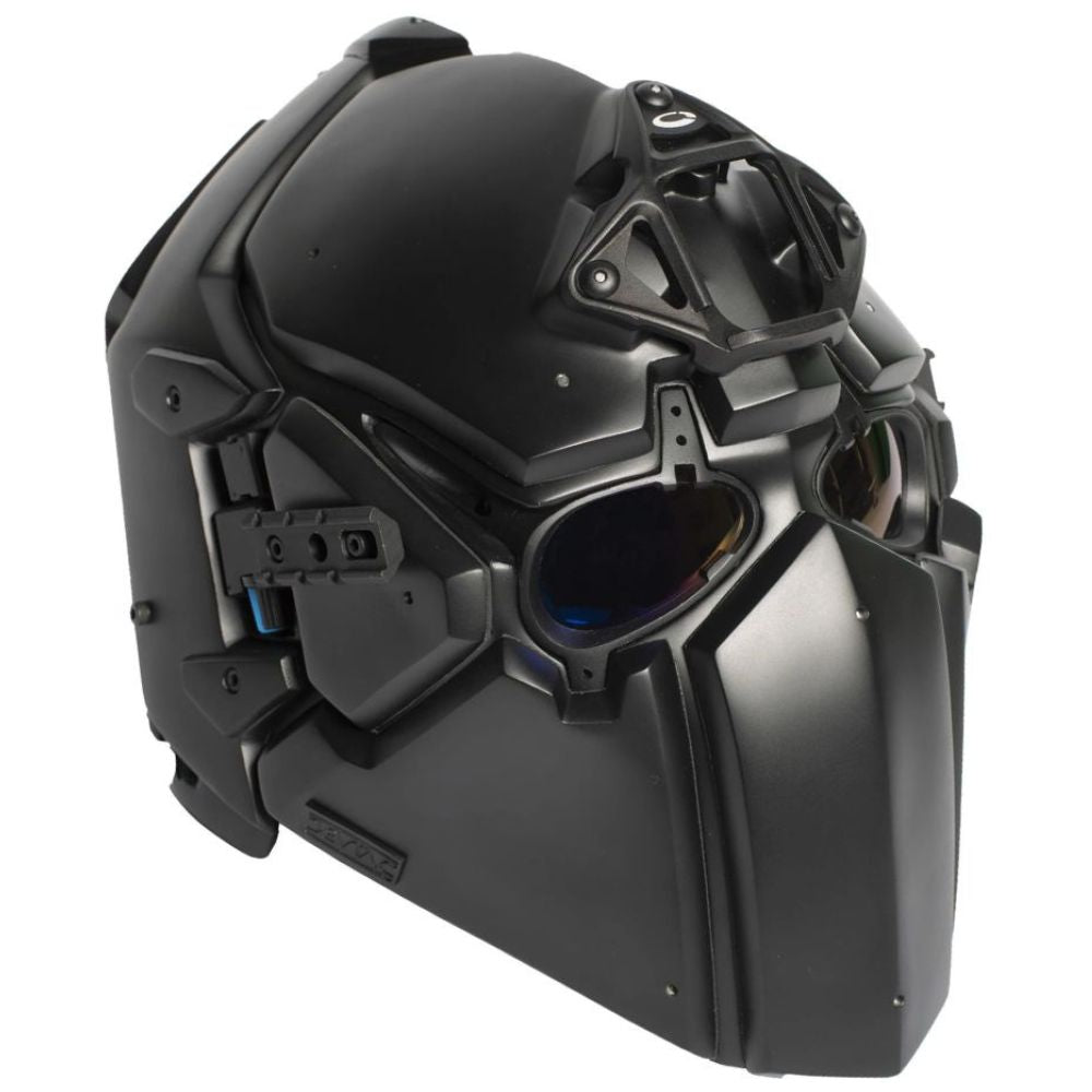Devtac Ronin Full Face Ballistic Helmet - NIJ Level IIIA Certified with HUD Display | Tactical Protection for Military, Police, and Airsoft Enthusiasts