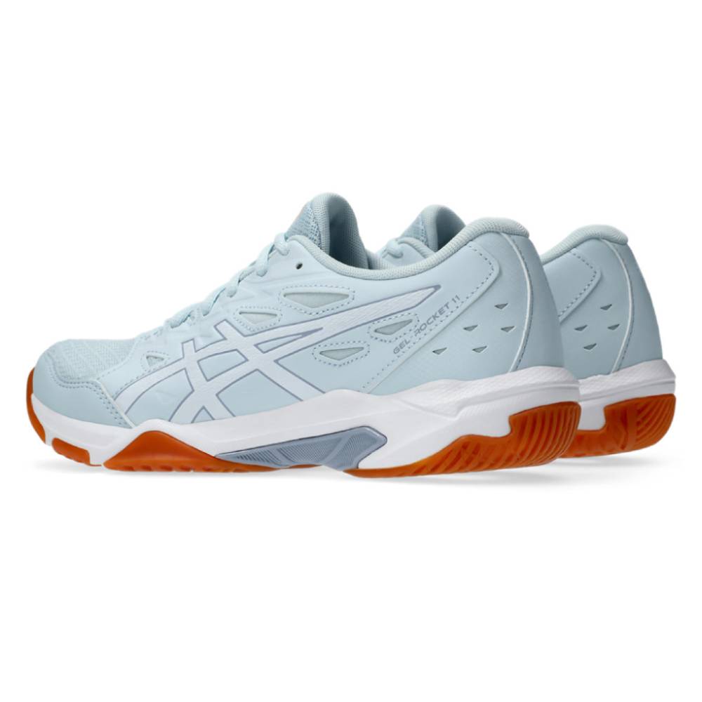 ASICS Gel Rocket 11 Women's Volleyball Shoes - Lightweight Indoor Court Sneakers for Badminton, Squash & Gym Training (Cool Grey/White) - Perfect for Sports & Fitness Activities