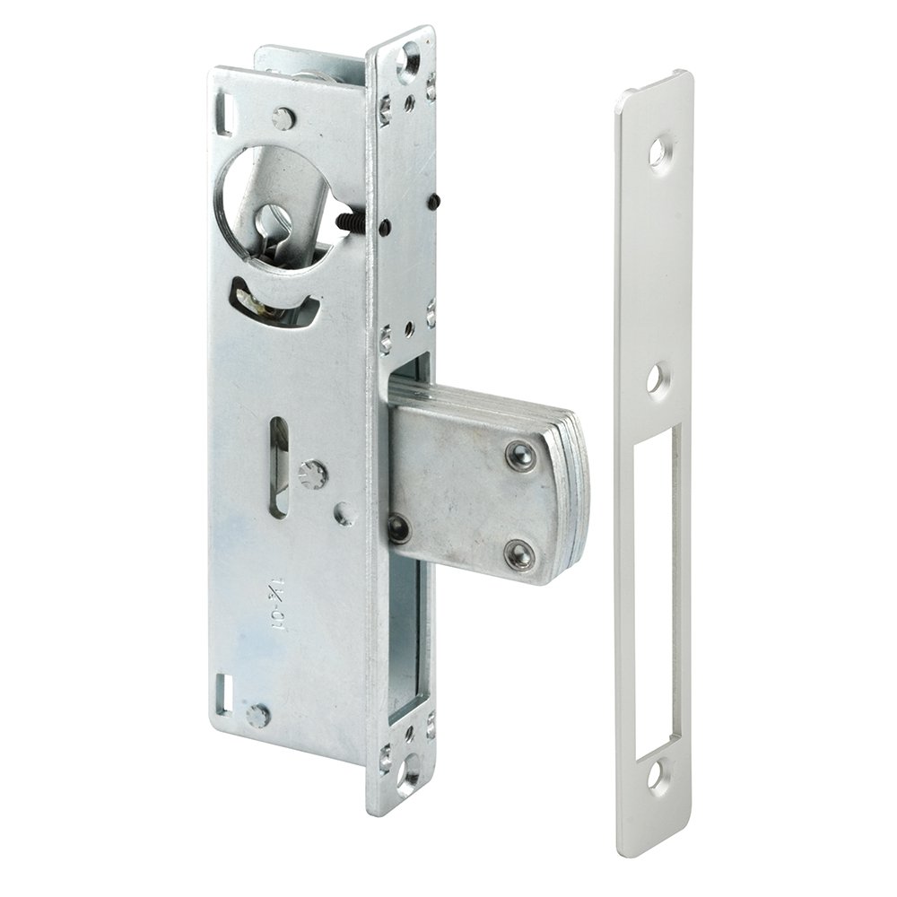Prime-Line J 4526 Deadbolt Lock for Entry Doors - 1-1/8 Inch Backset, Durable Anodized Aluminum Plate & Steel Housing (Pack of 1) - Secure Front Door, Back Door & Apartment Safety Lock Installation