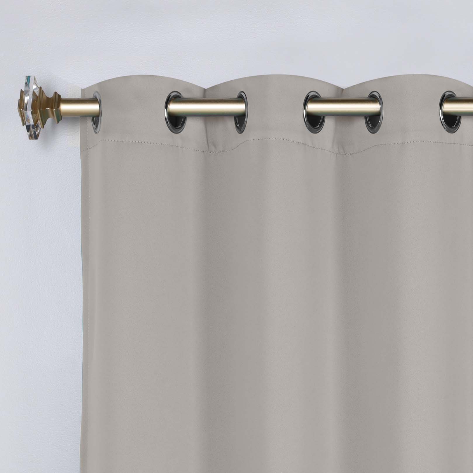 Premium Blackout Curtains Set of 2 - 100% Room Darkening, Machine Washable & Noise Reducing for Bedroom, Nursery & Home Theater