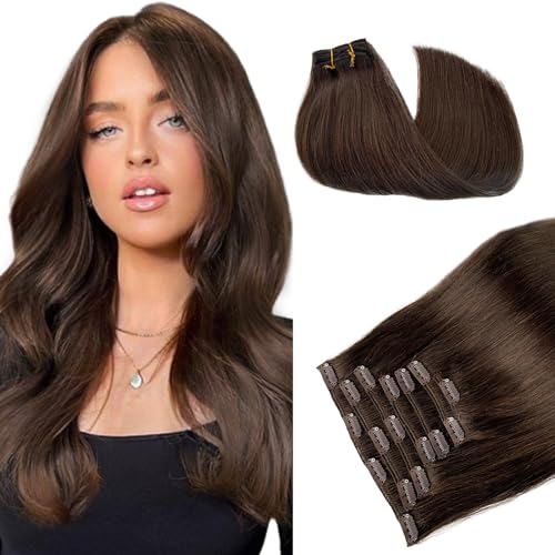 Clip in 120g#2 Dark Brown