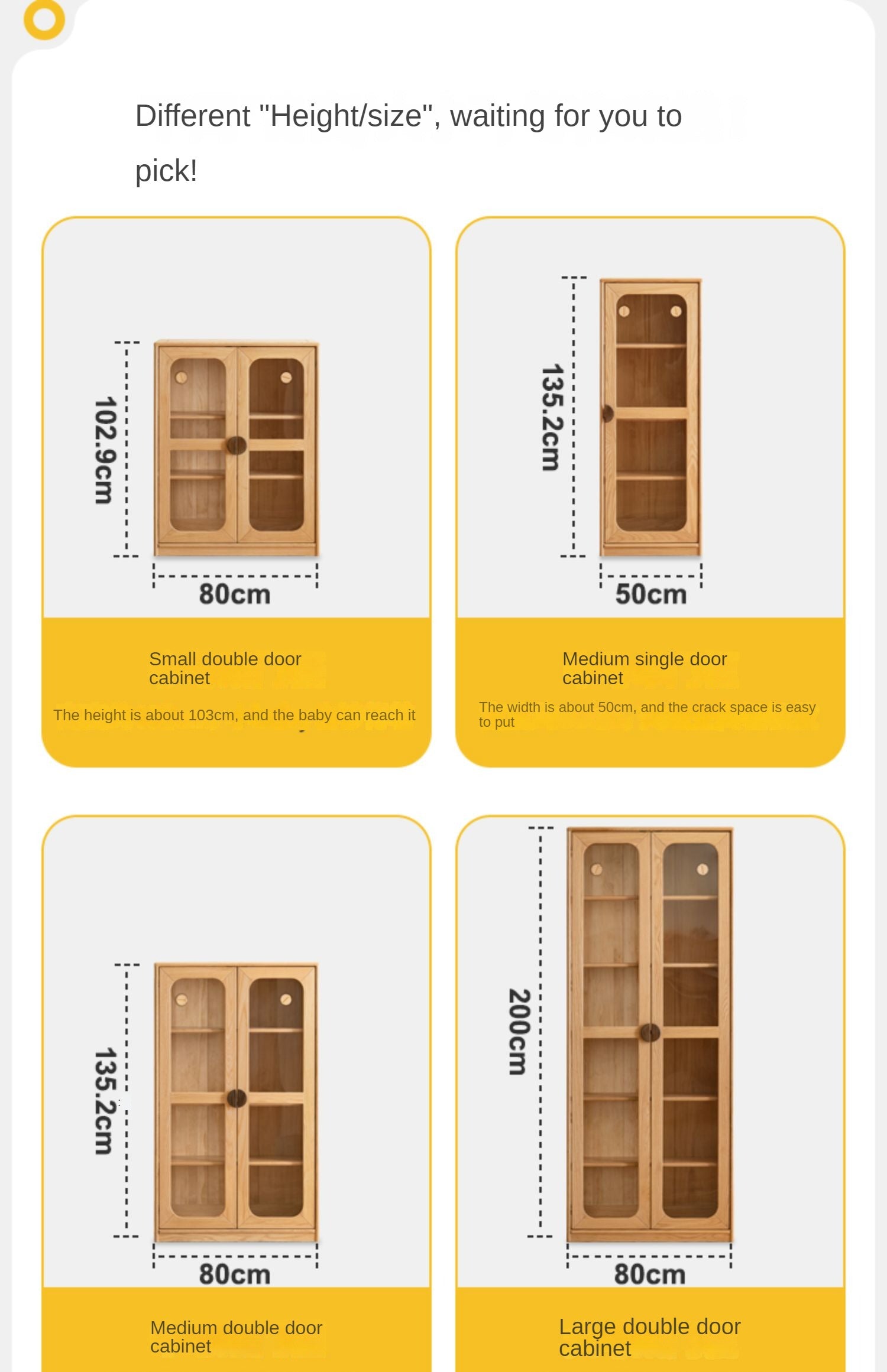 Solid Oak Wood Kids Bookcase & Bookshelf - Durable Children's Book Storage for Bedroom, Playroom, and Classroom Organization