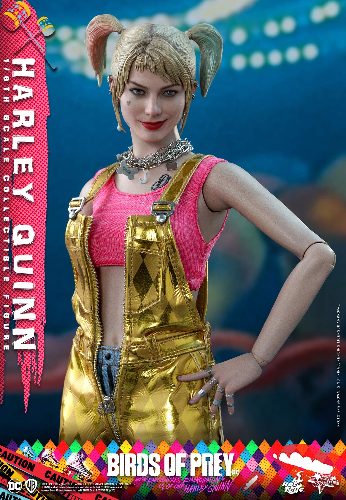 Hot Toys 1:6 Scale Harley Quinn Collectible Figure - Birds of Prey Movie Version, Multicolor DC Comics Action Figure for Display & Collection | Perfect for Superhero Fans & Model Enthusiasts