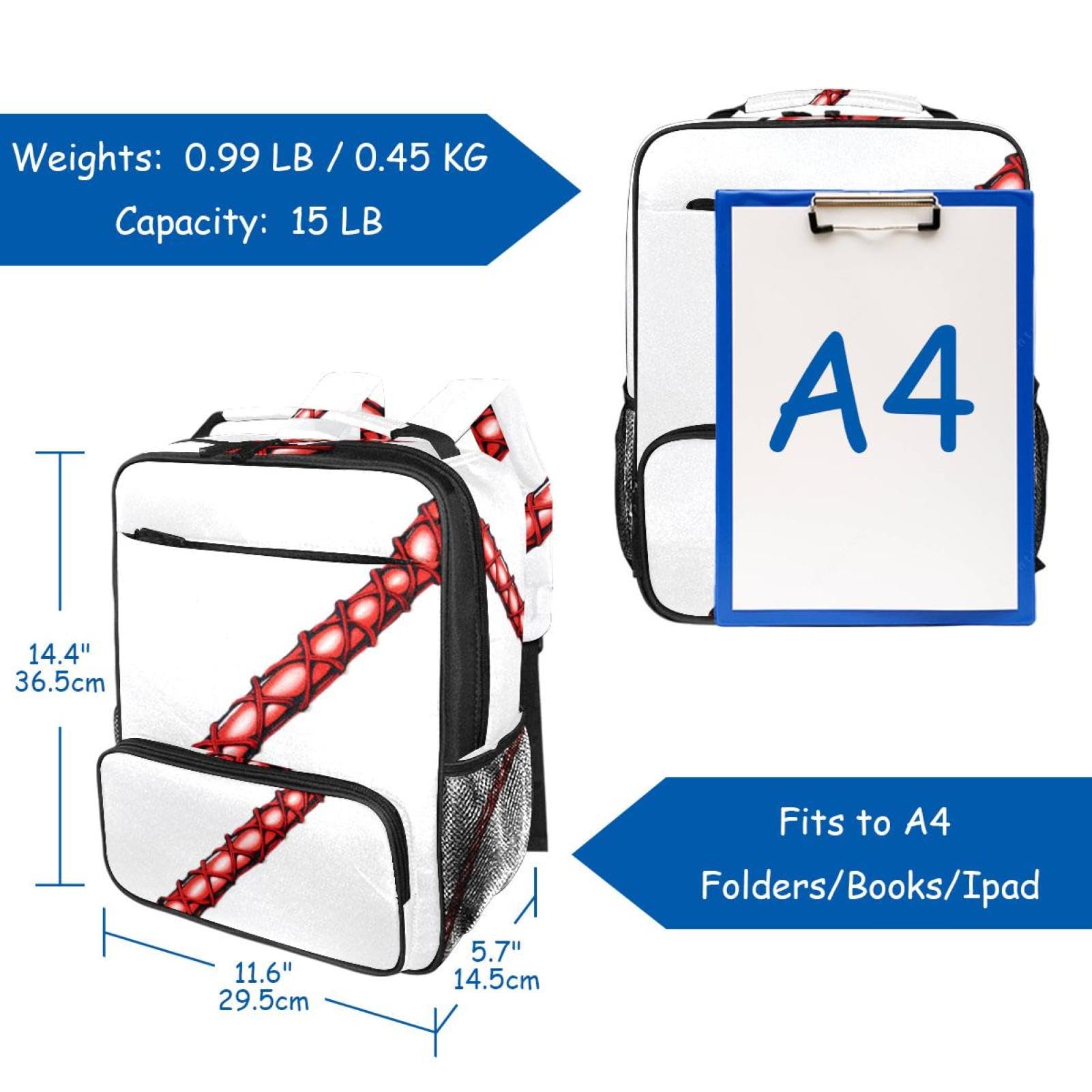 Best Travel Backpack for Men & Women - Durable Baseball Backpack for Commuting, Hiking, School & Outdoor Adventures