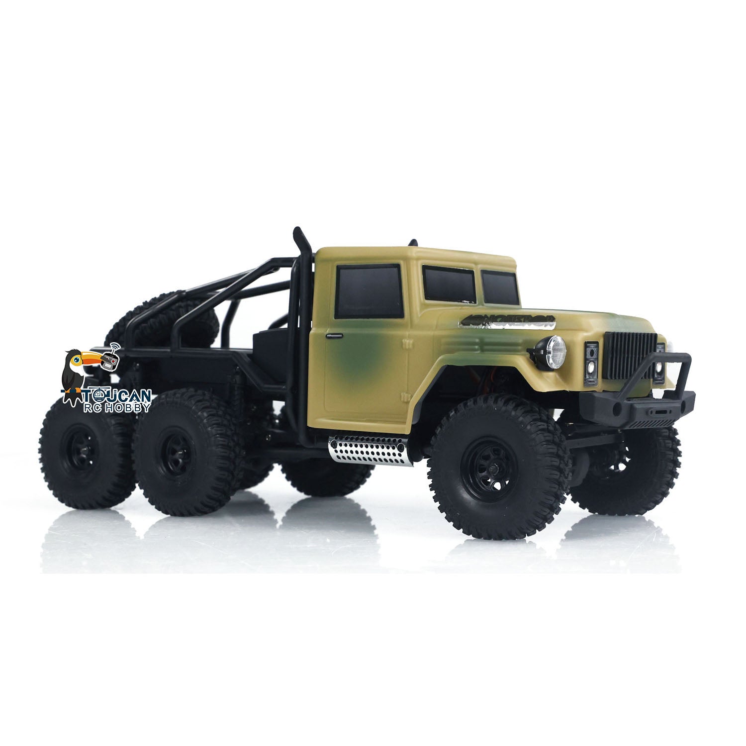 1/18 Scale RC Rock Crawler Car - Hobby Plus 6x6 Remote Control Off-Road Vehicle with Electric Motor, Radio Control & LED Lights | US Stock | Perfect for Off-Road Adventures, Backyard Crawling & RC Hobby Enthusiasts