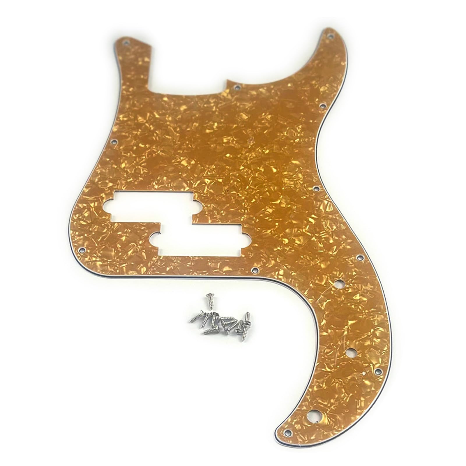 11 Hole Electric Bass Pickguard - 4 String Bass Scratch Plate for Standard Bass Guitar | Perfect for DIY Repairs & Custom Upgrades