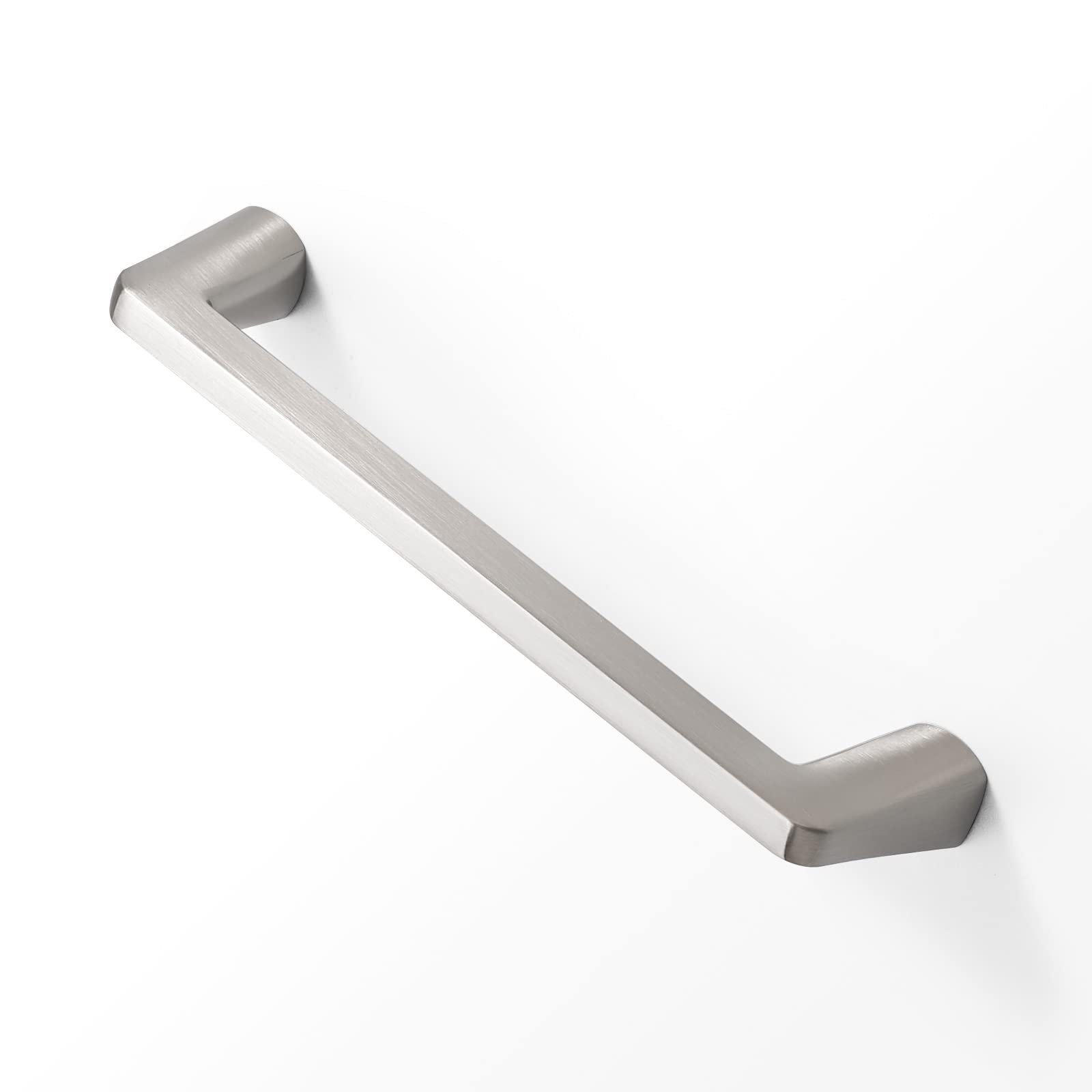 5 Inch Brushed Satin Nickel Cabinet Handles - 1 Pack Solid Zinc Alloy Drawer Pulls for Bedroom Dresser, Bathroom Cupboard & Kitchen Cabinets - Durable Furniture Hardware for Home Renovation and DIY Projects