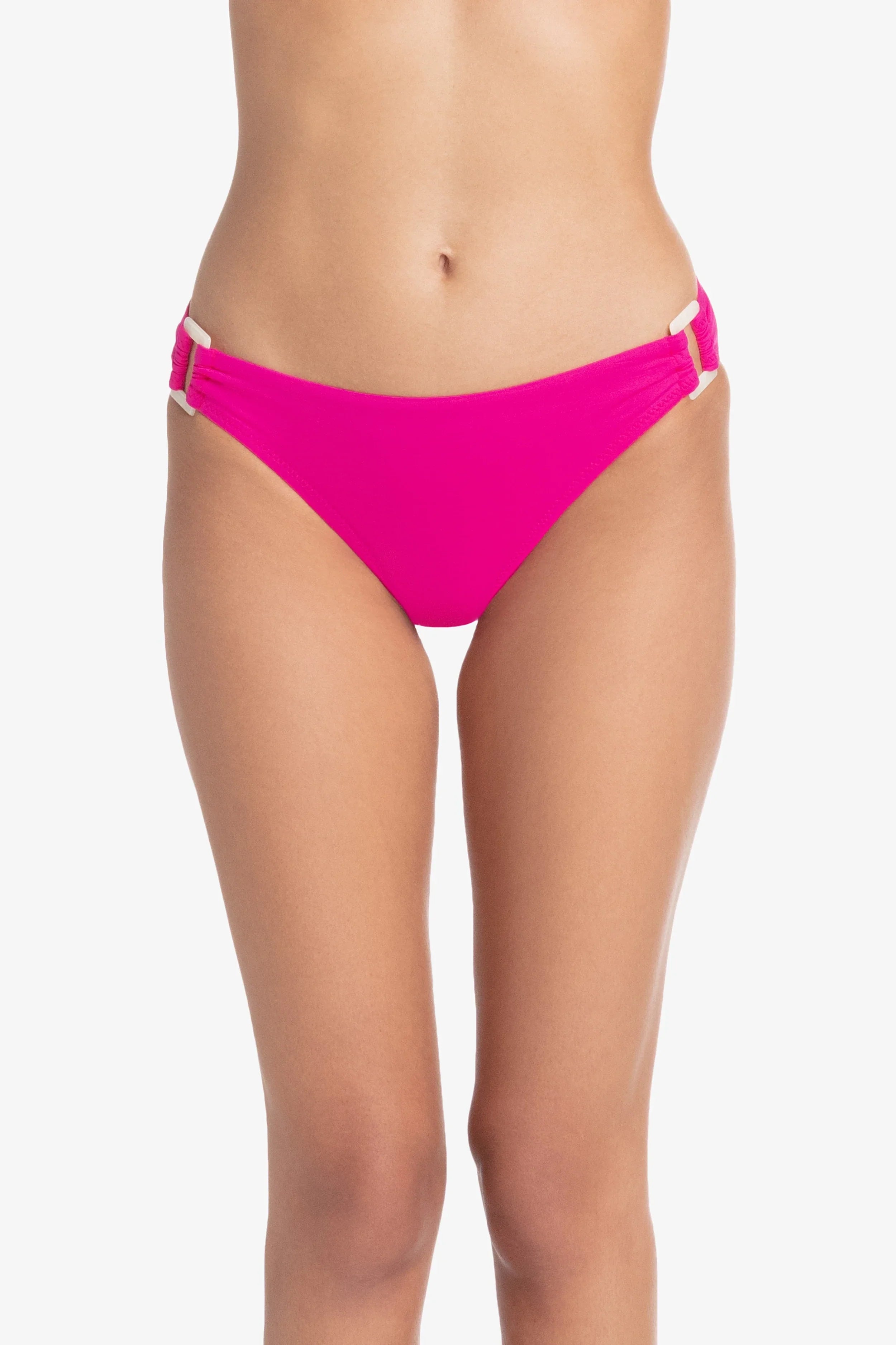 Helen Jon Women's High Waisted Tortoise Hipster Bottom in Lotus Pink - Comfortable Underwear for Yoga, Lounge & Everyday Wear