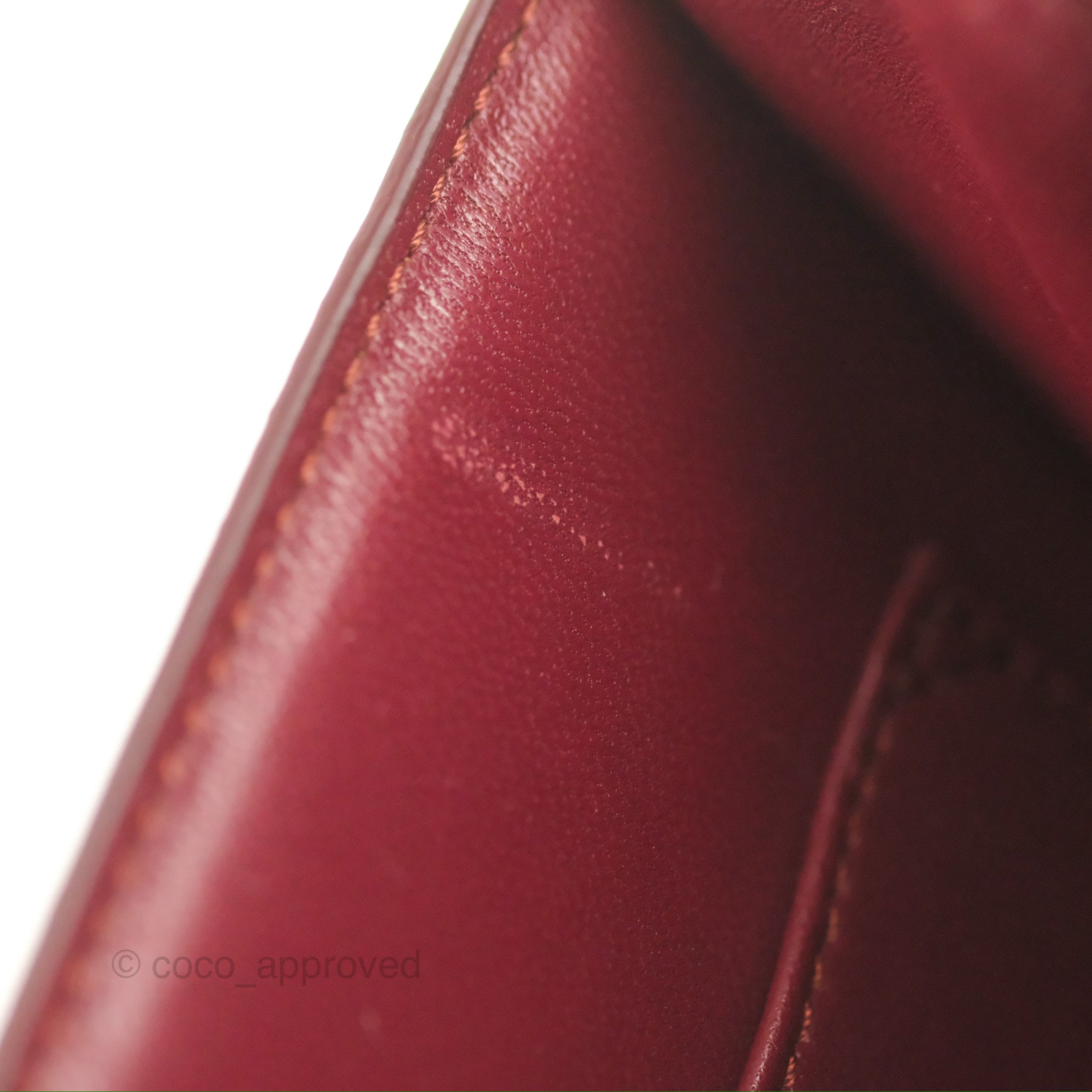 Celine Medium Classic Box Flap Bag in Burgundy Calfskin Leather - Luxury Crossbody Purse for Women, Perfect for Work, Date Night & Special Occasions