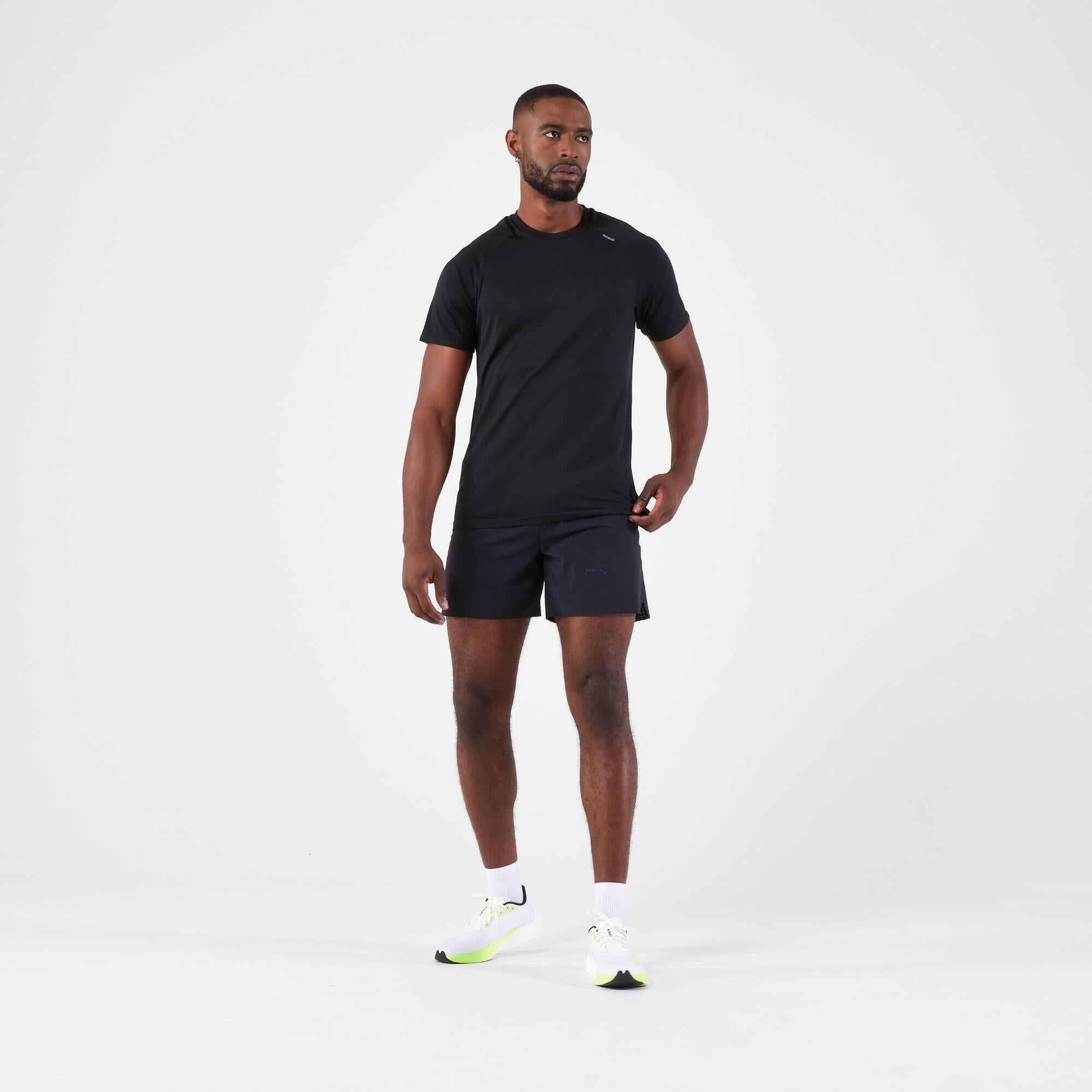 Kiprun Men's Run 500 Comfort Seamless Running T-Shirt - Breathable Moisture-Wicking Workout Top for Jogging, Gym & Outdoor Activities